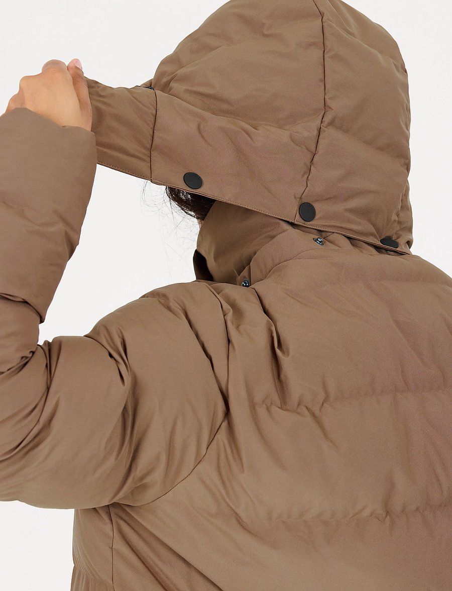 Whistler - Joana W Long Puffer Jacket - dunjackor - chocolate chip - 3