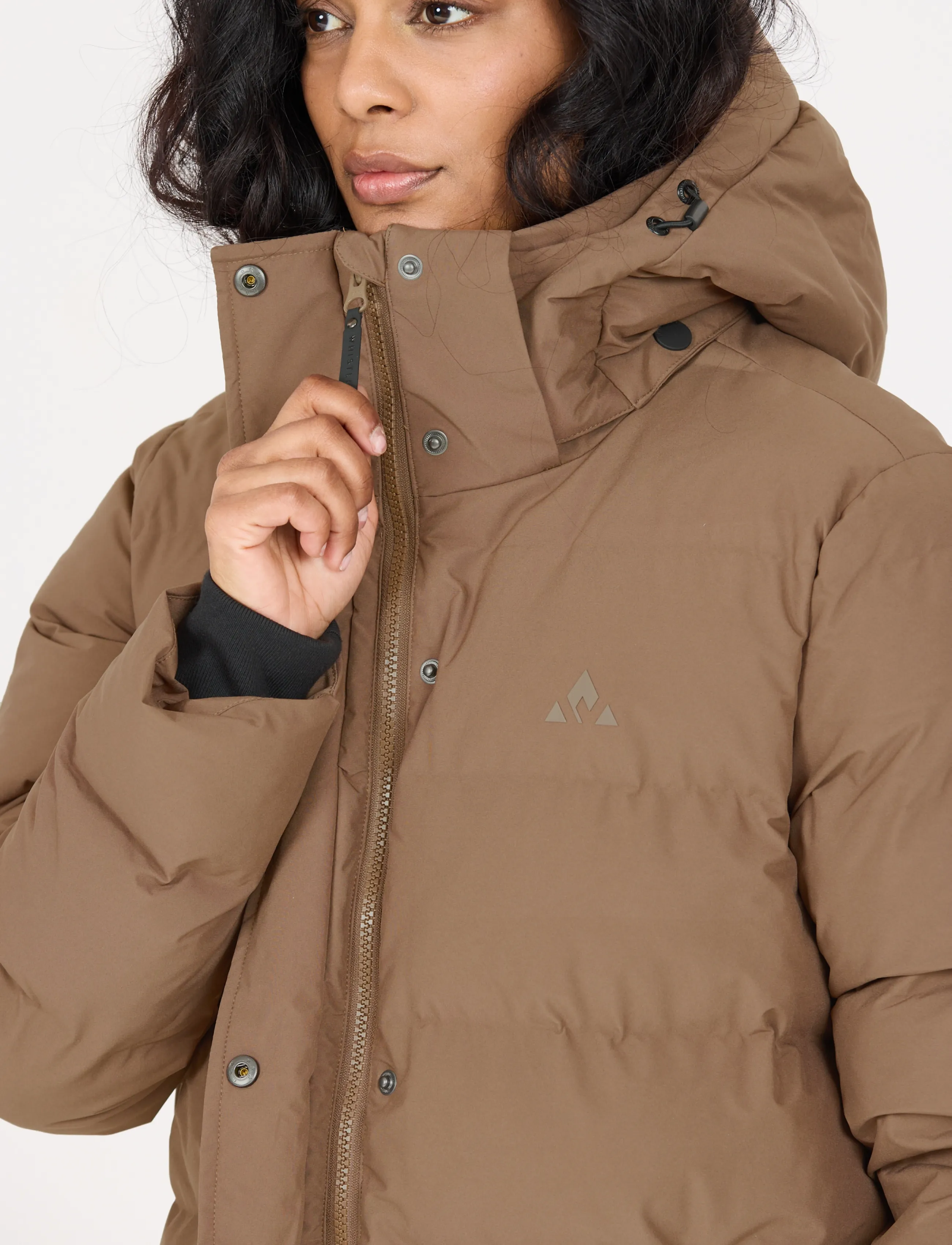 Whistler - Joana W Long Puffer Jacket - dunjackor - chocolate chip - 4