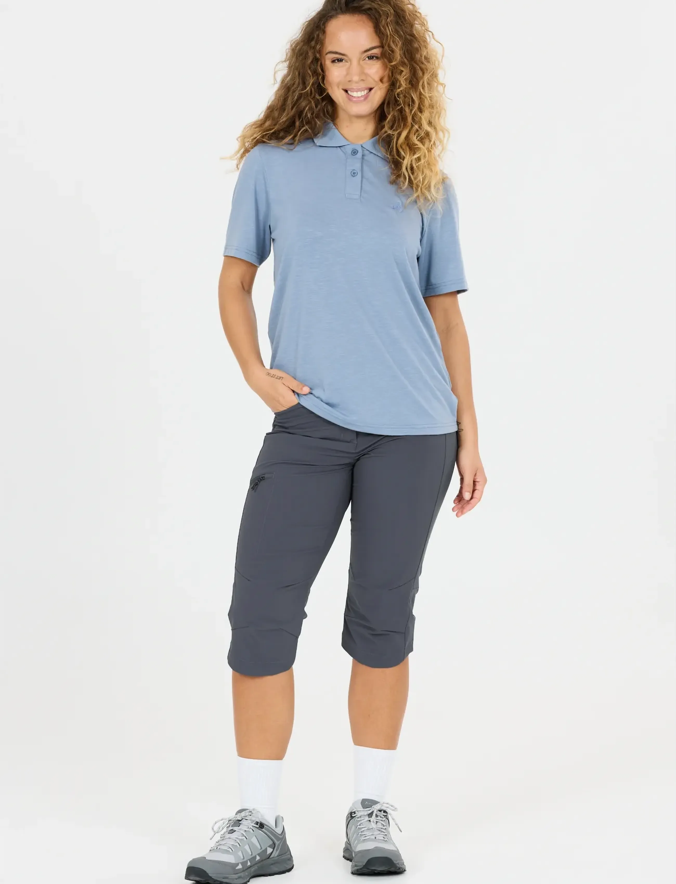 Whistler - Shannie W Long Outdoor Shorts - udendørsshorts - ombre blue - 4