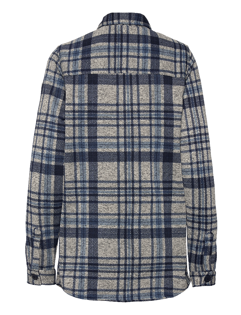 Whistler - Milly W Checked Fleece Shirt - krekli - navy blazer - 2