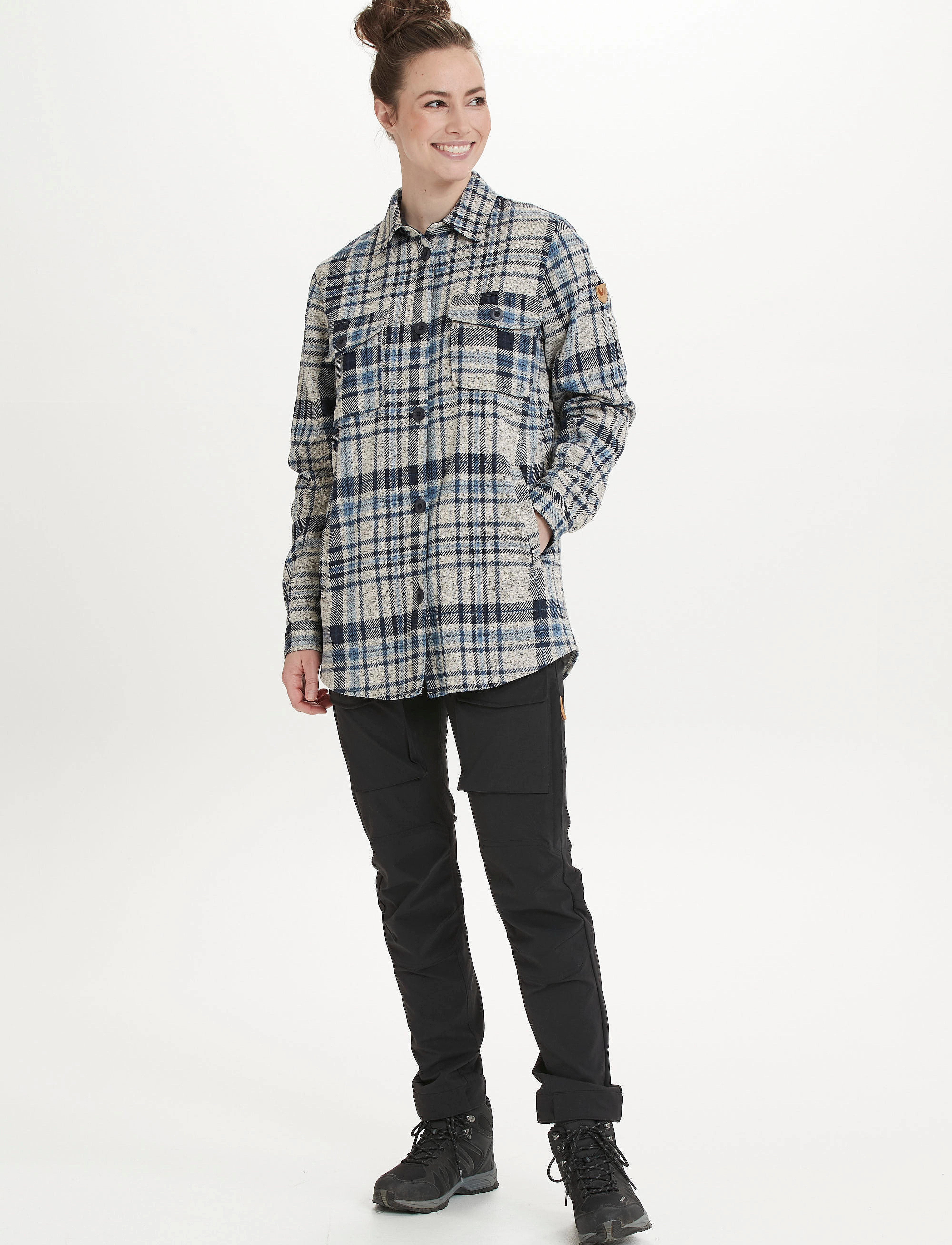 Whistler Milly W Checked Fleece Shirt skjortor dam – bild 6