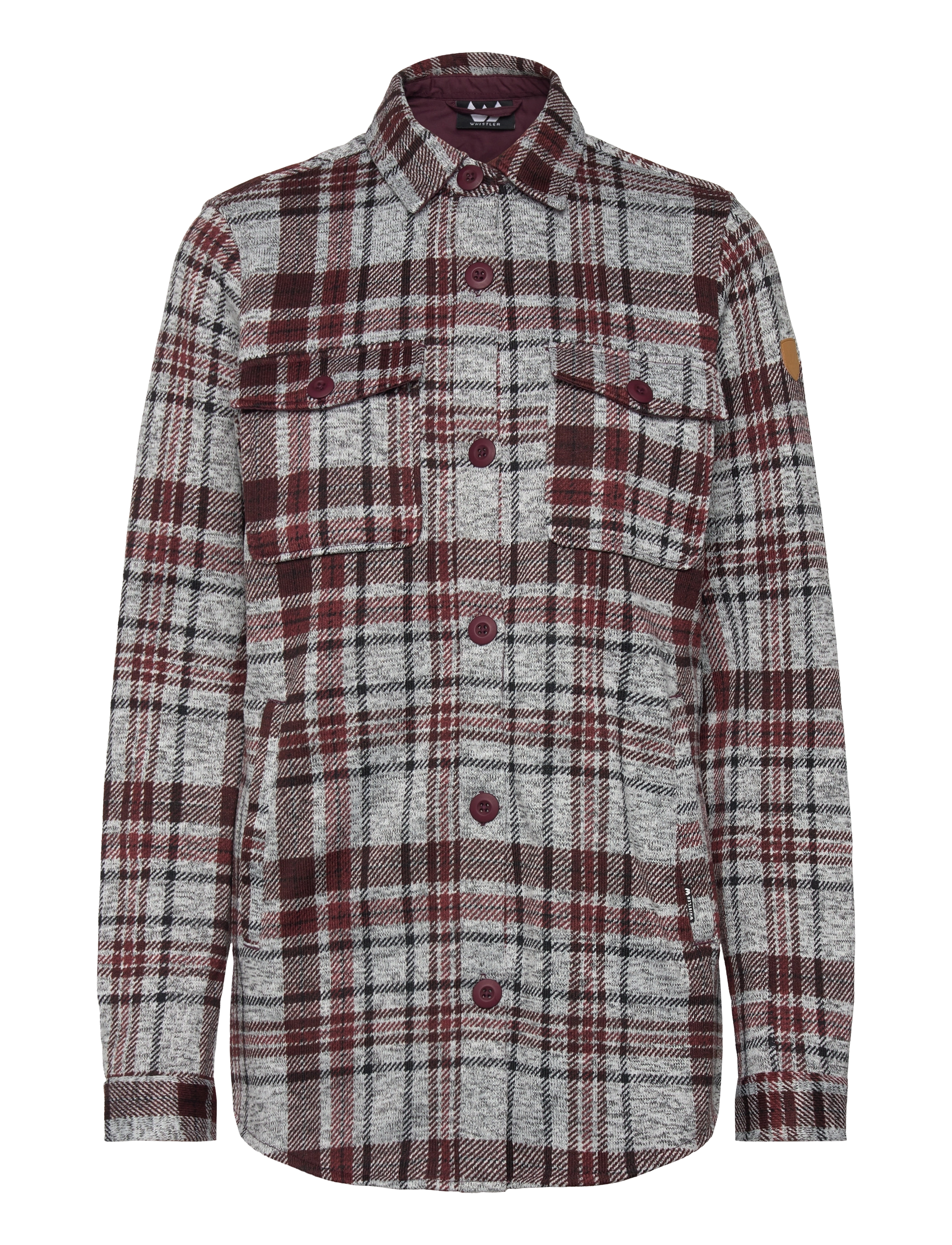 Whistler - Milly W Checked Fleece Shirt - skjorter - sable - 1