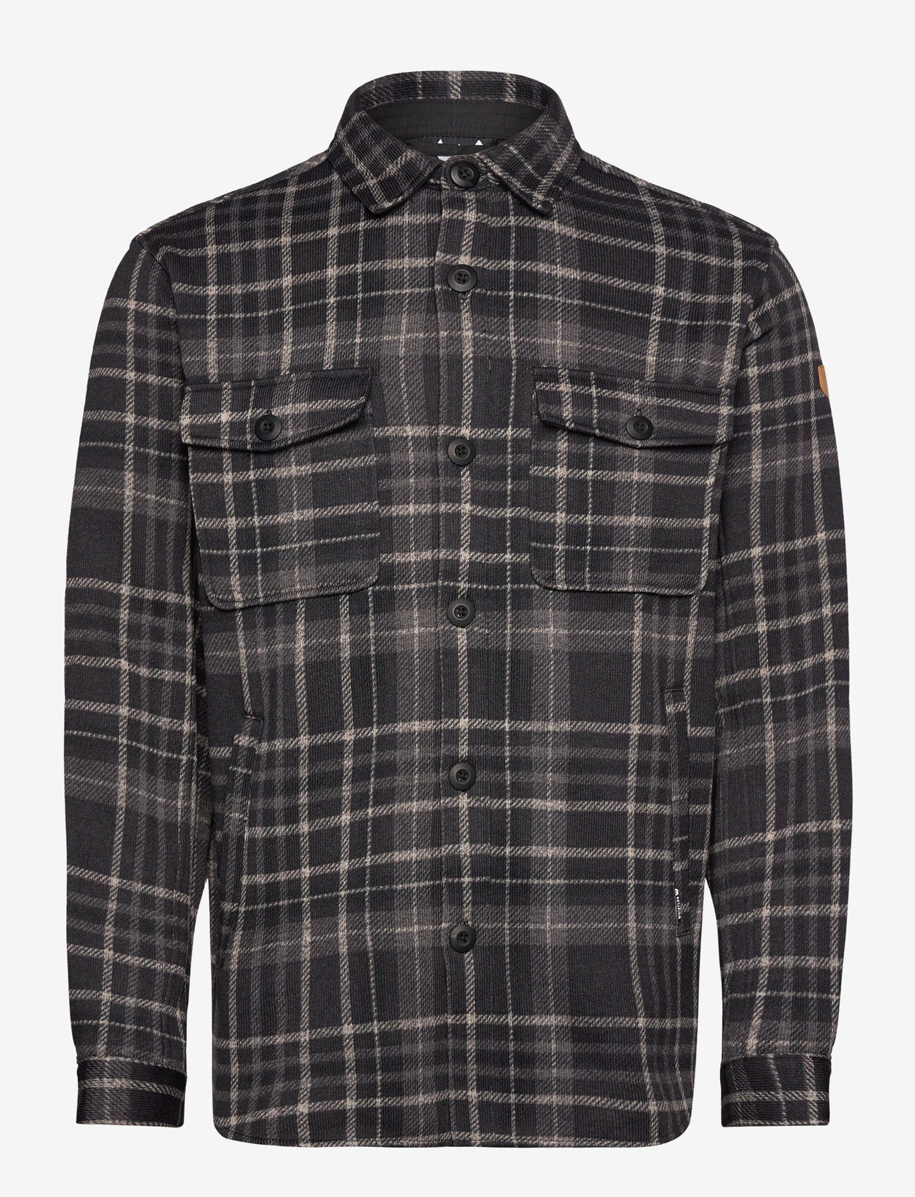 Whistler - Dewey M Checked Fleece Shirt - oberteile & t-shirts - black - 1