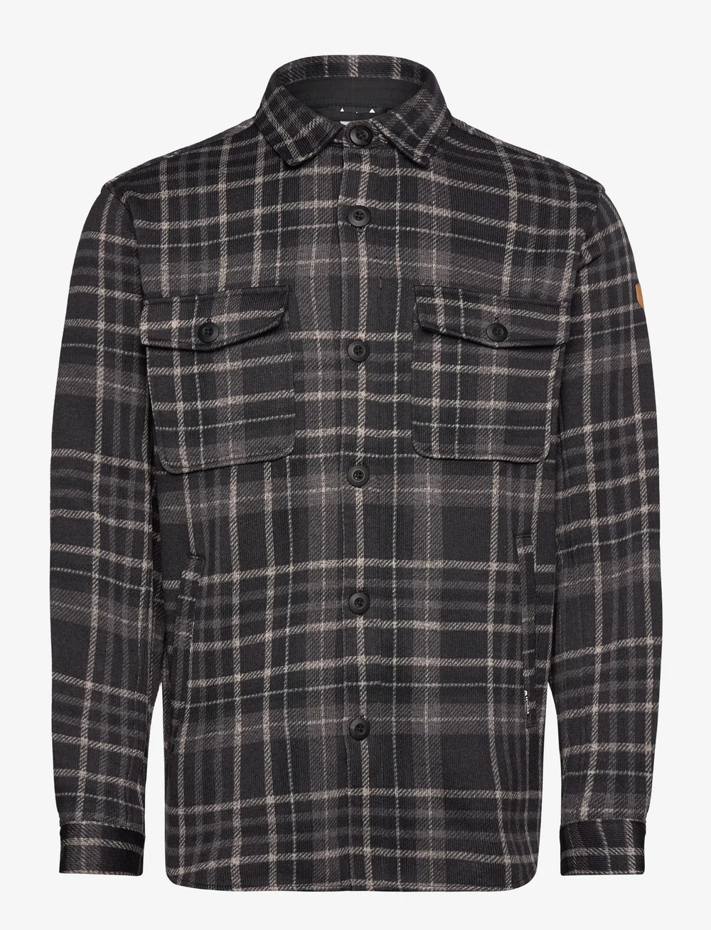 Whistler - Dewey M Checked Fleece Shirt - oberteile & t-shirts - black - 1