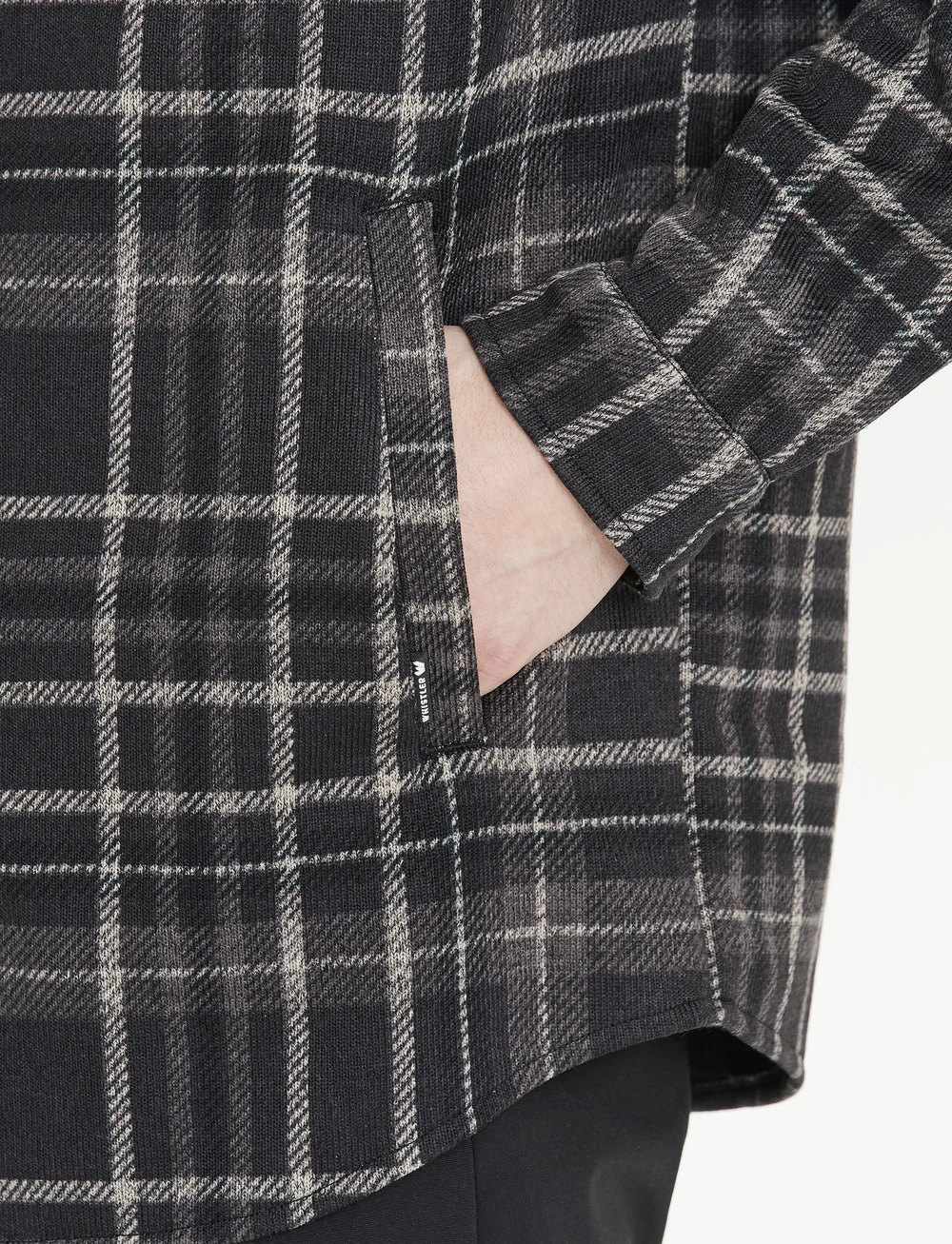 Whistler - Dewey M Checked Fleece Shirt - oberteile & t-shirts - black - 4