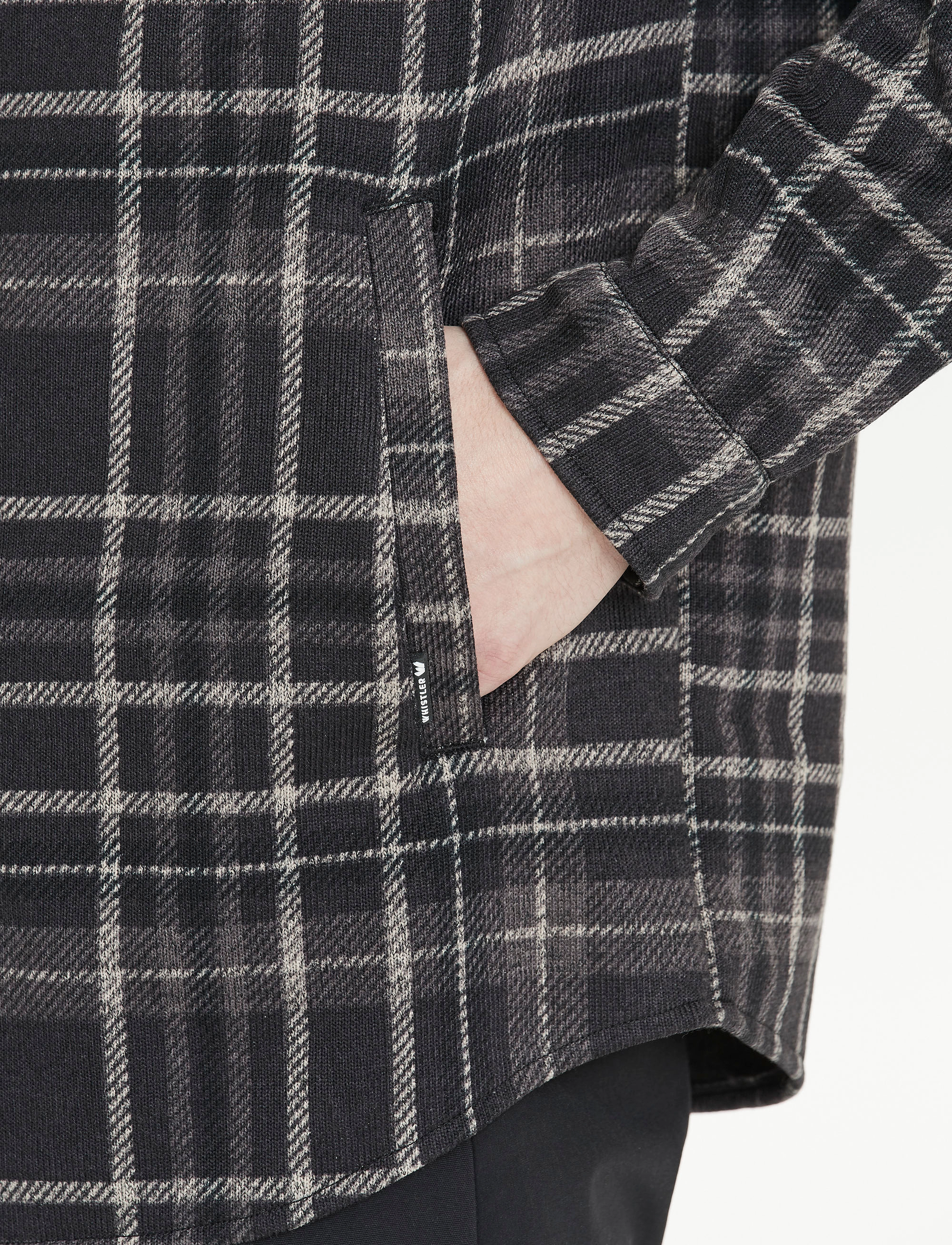 Whistler - Dewey M Checked Fleece Shirt - black - 5