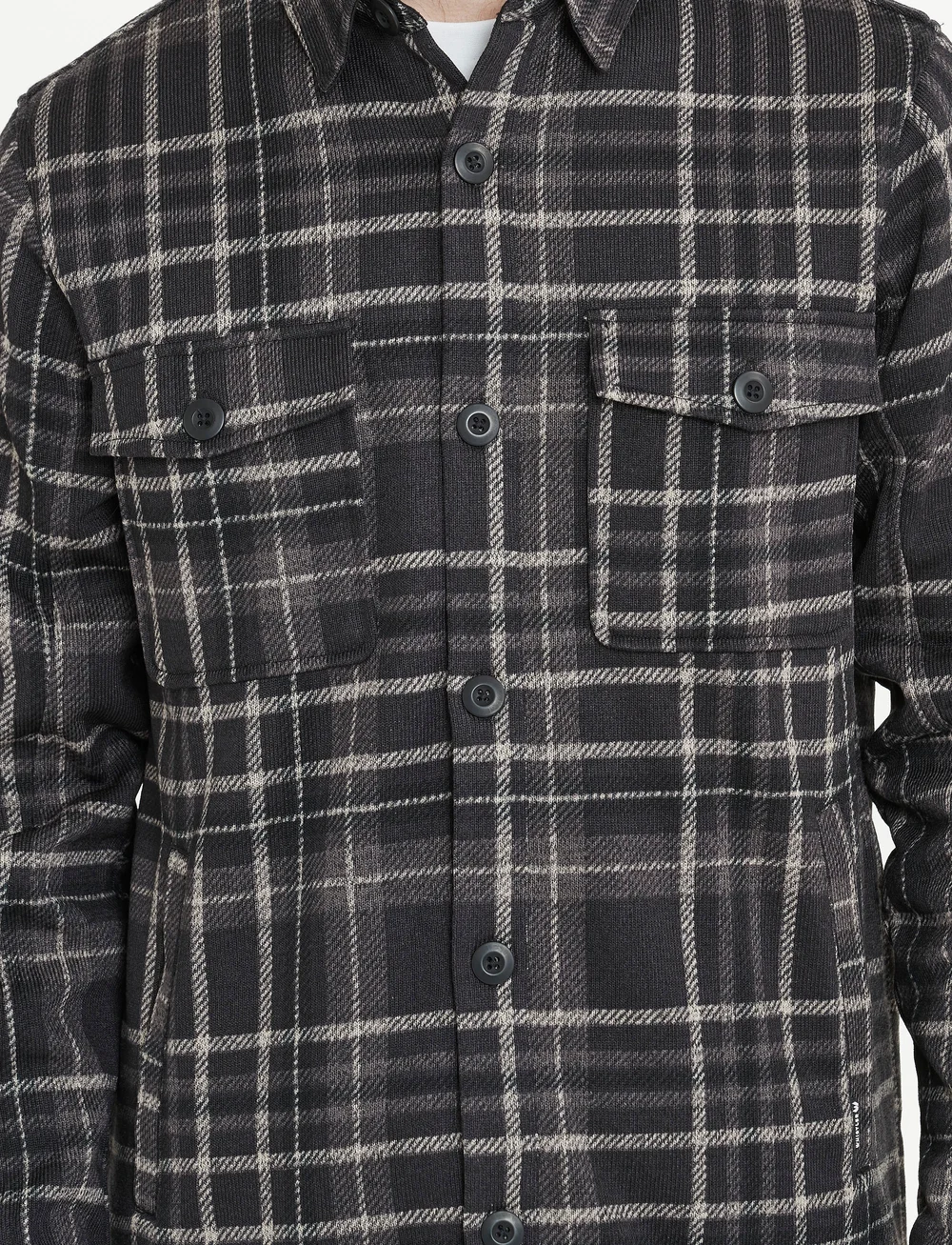 Whistler - Dewey M Checked Fleece Shirt - oberteile & t-shirts - black - 5