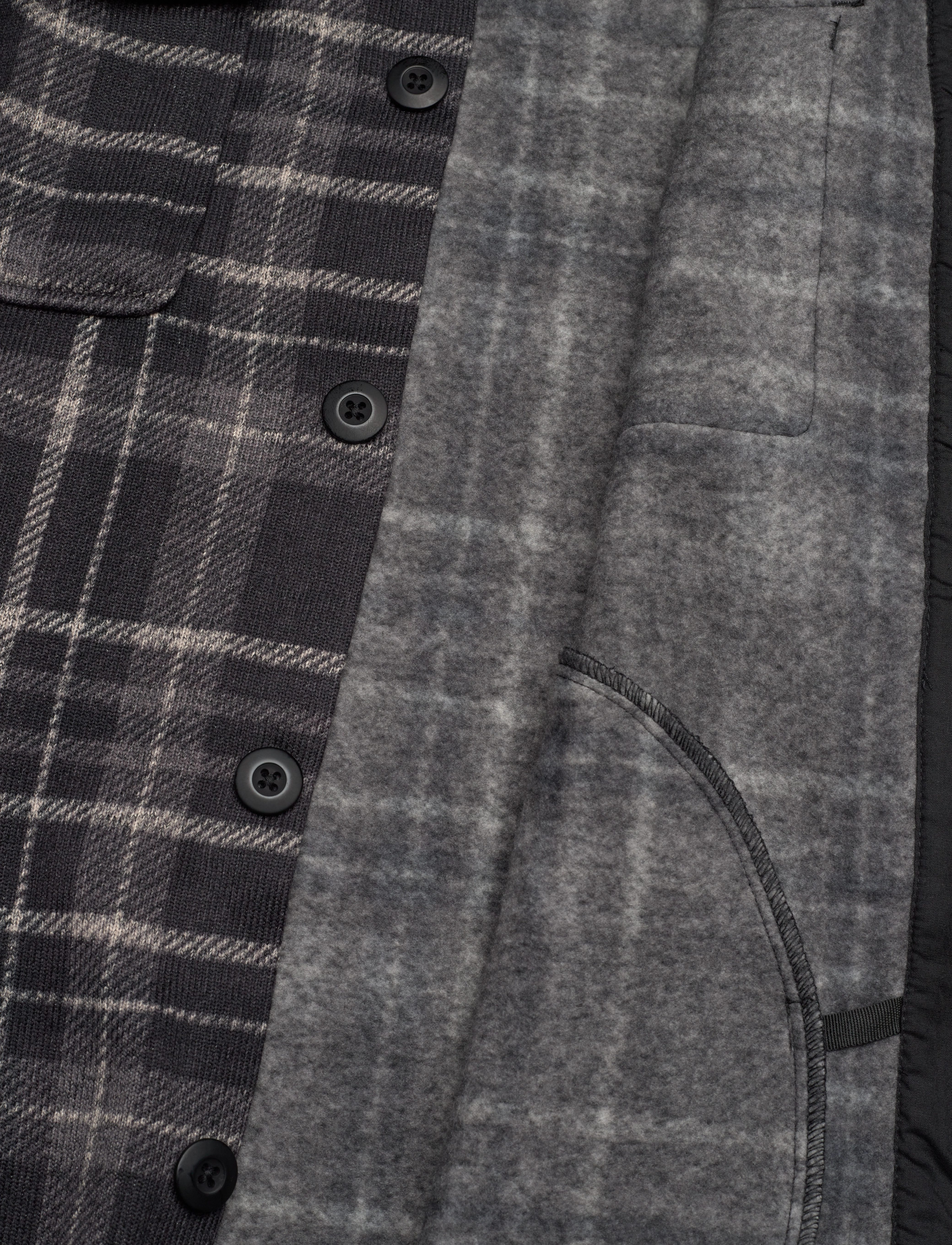 Whistler - Dewey M Checked Fleece Shirt - black - 4