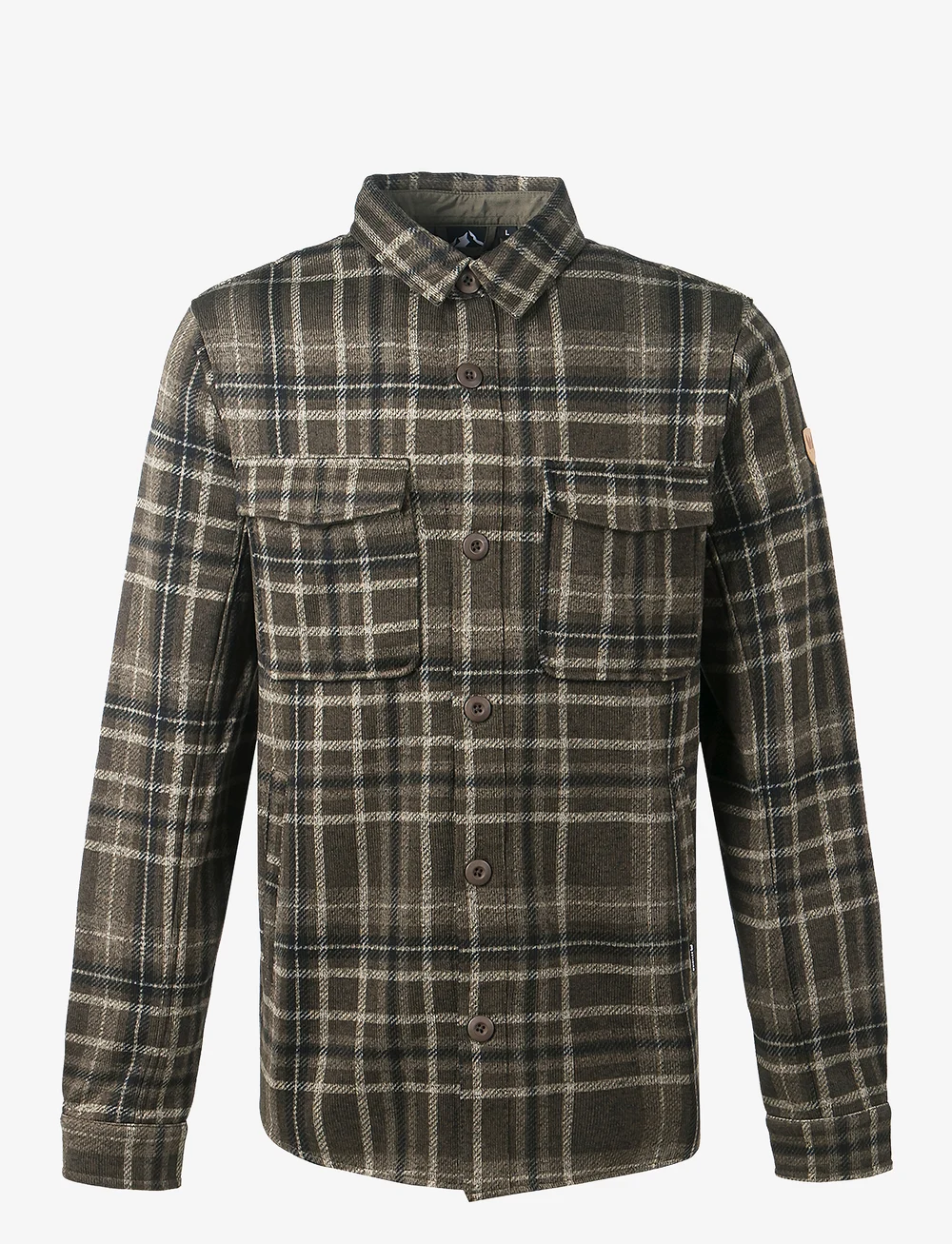Whistler - Dewey M Checked Fleece Shirt - tops & t-shirts - forest night - 1