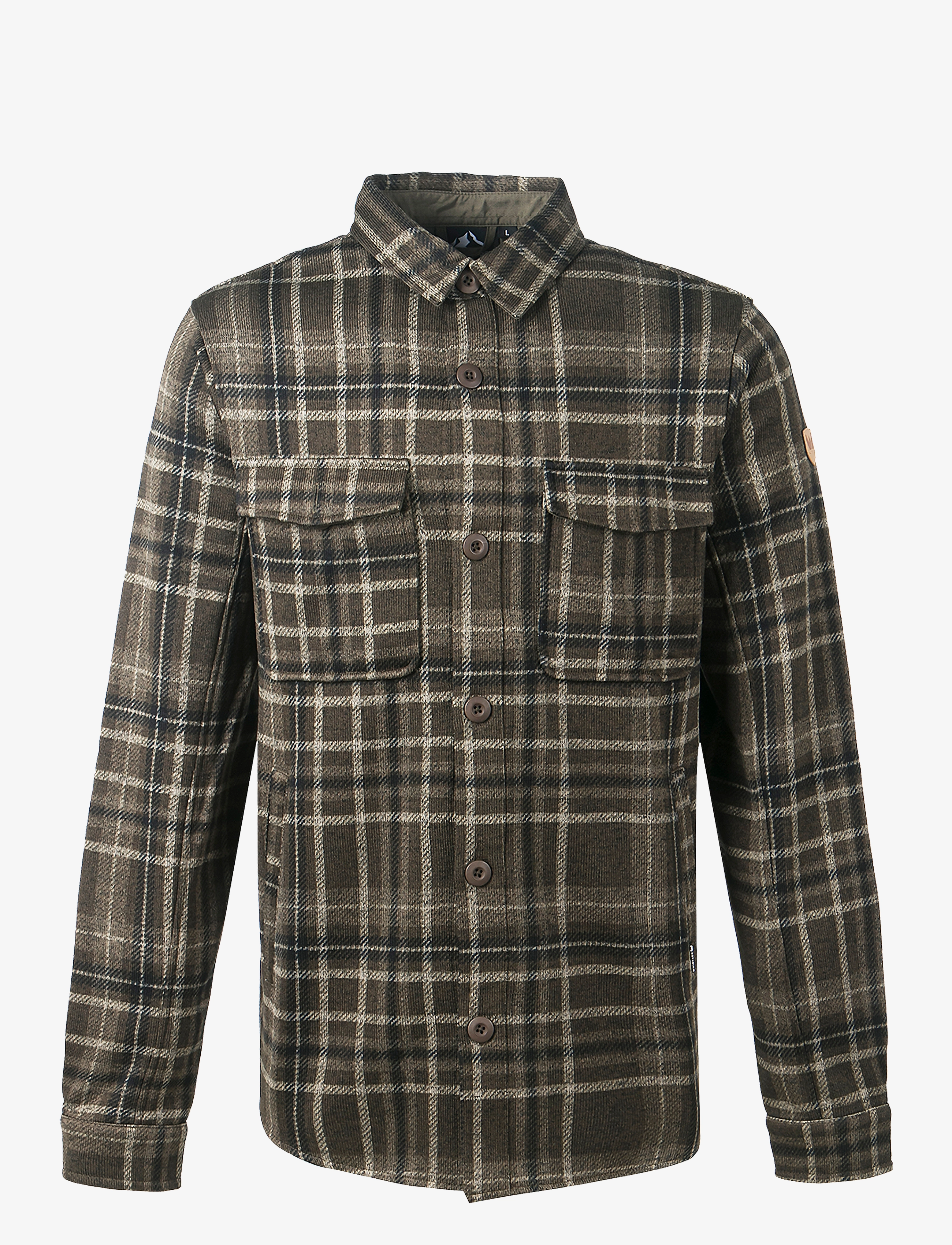 Whistler - Dewey M Checked Fleece Shirt - forest night - 1