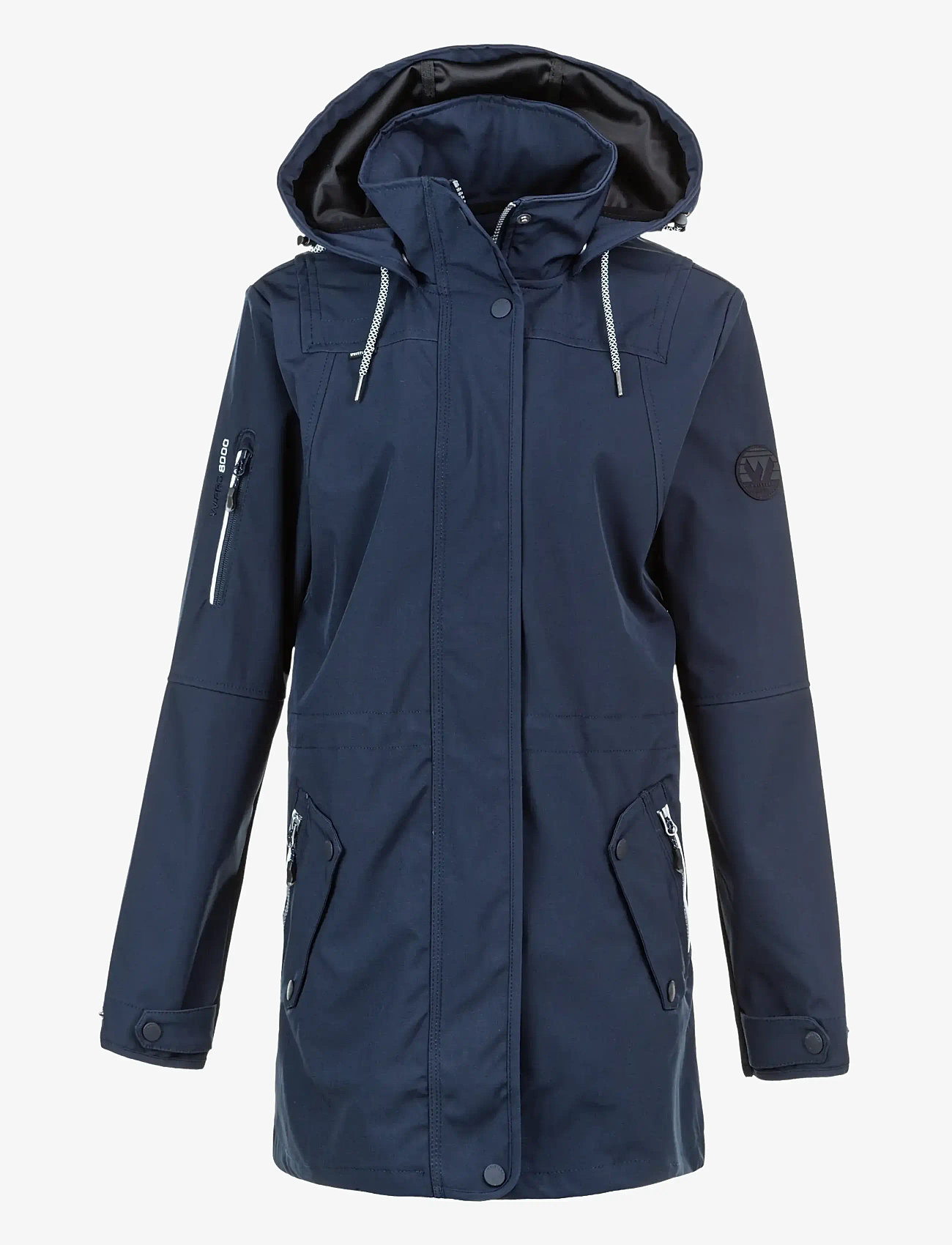 Whistler - Isobel W Long Softshell Jacket W-PR - outdoor & rain jackets - navy blazer - 0