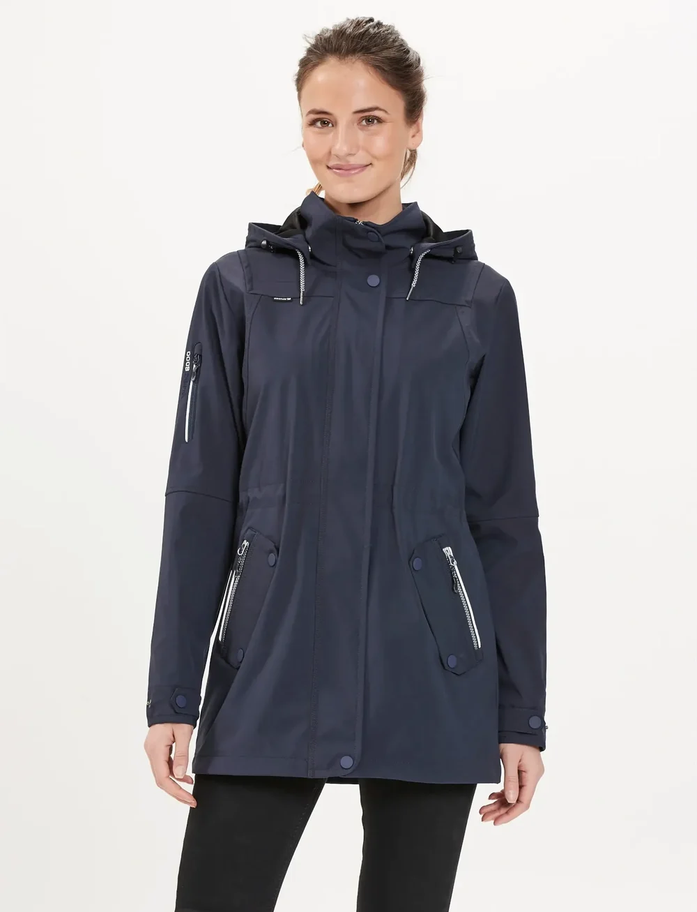 Whistler - Isobel W Long Softshell Jacket W-PR - friluftsjakker - navy blazer - 0