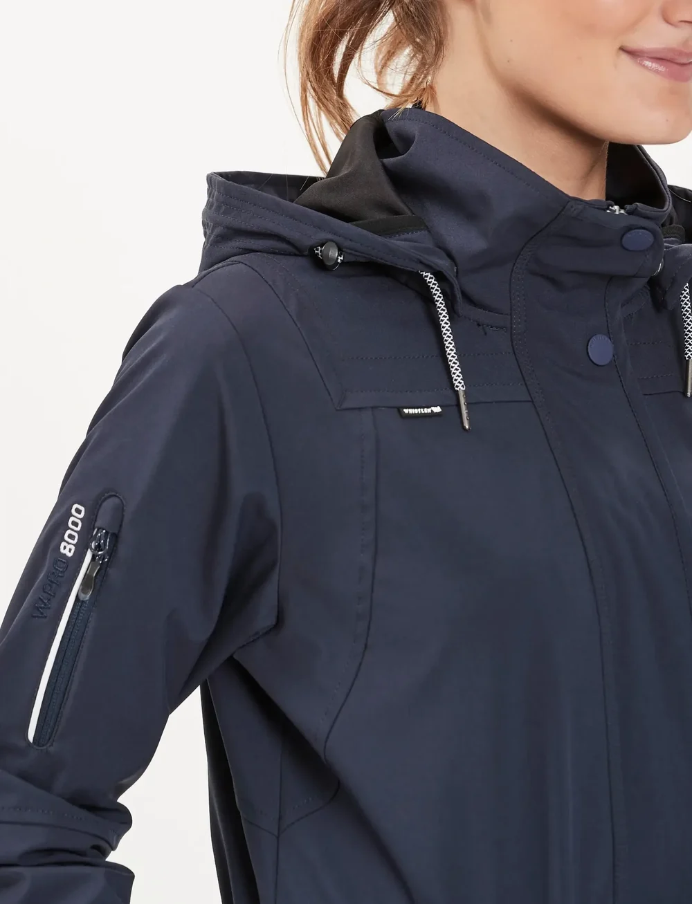 Whistler - Isobel W Long Softshell Jacket W-PR - friluftsjakker - navy blazer - 5
