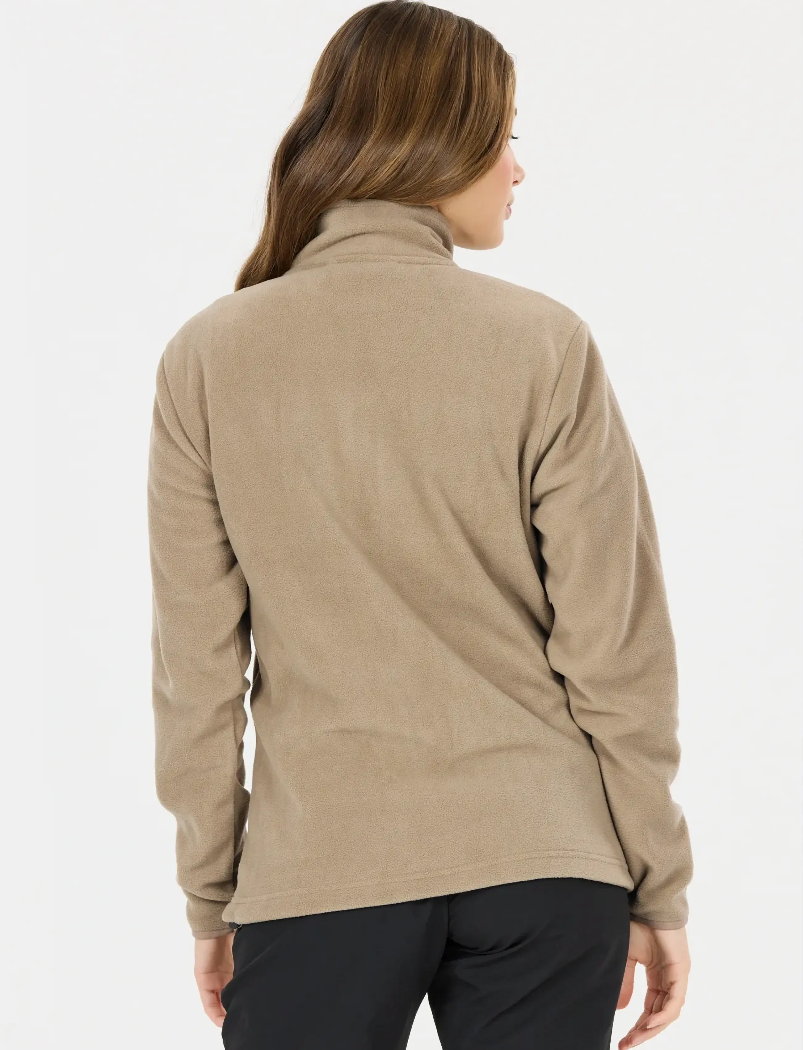 Whistler - Cocoon W Fleece Jacket - alussärgid - weathered teak - 3