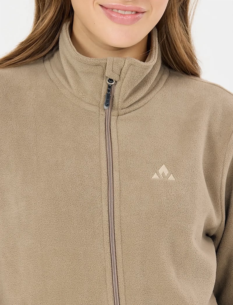 Whistler - Cocoon W Fleece Jacket - oberteile - weathered teak - 4