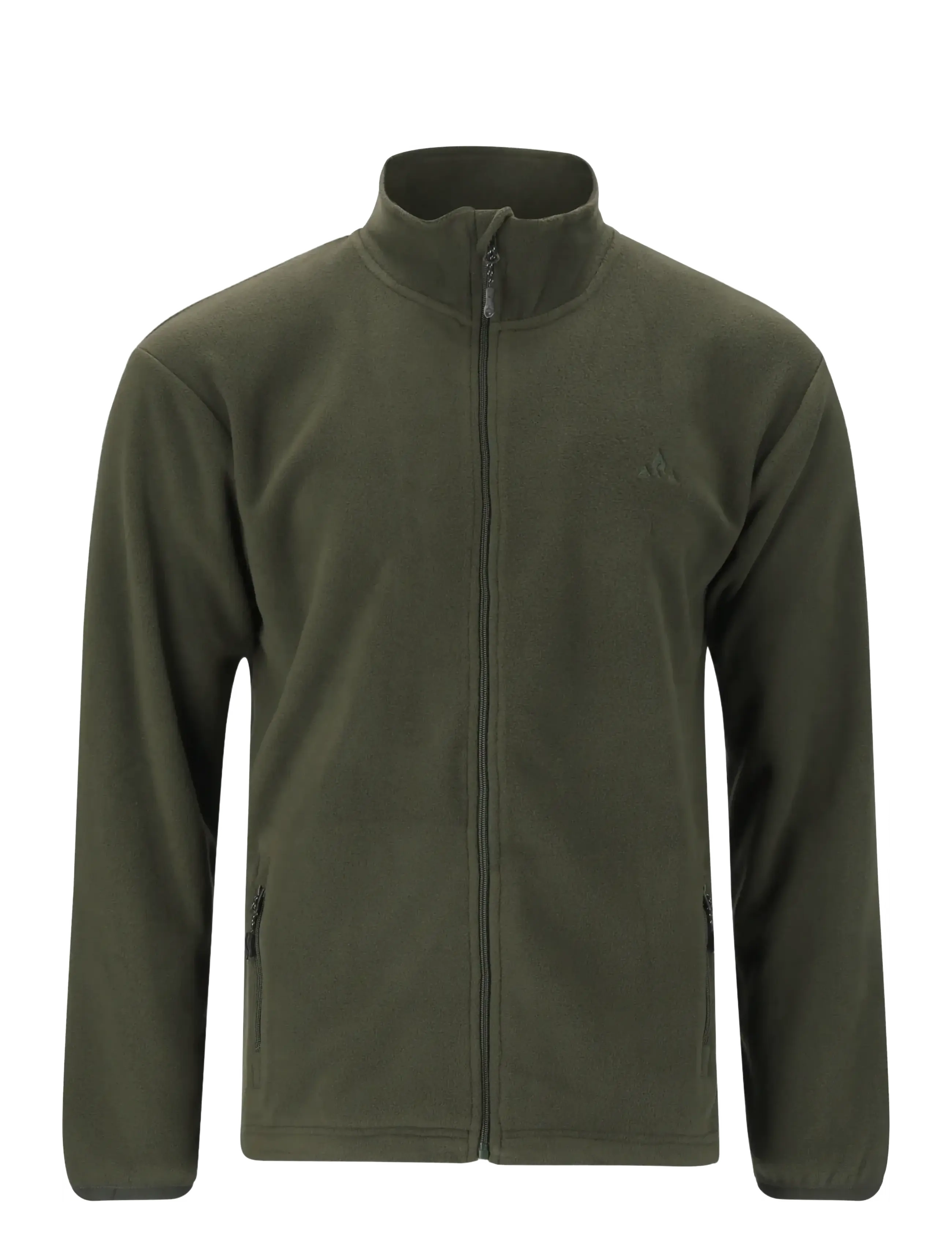 Whistler Cocoon M Fleece Jacket - Fleece-Pullover - BLACK INK / khaki/green