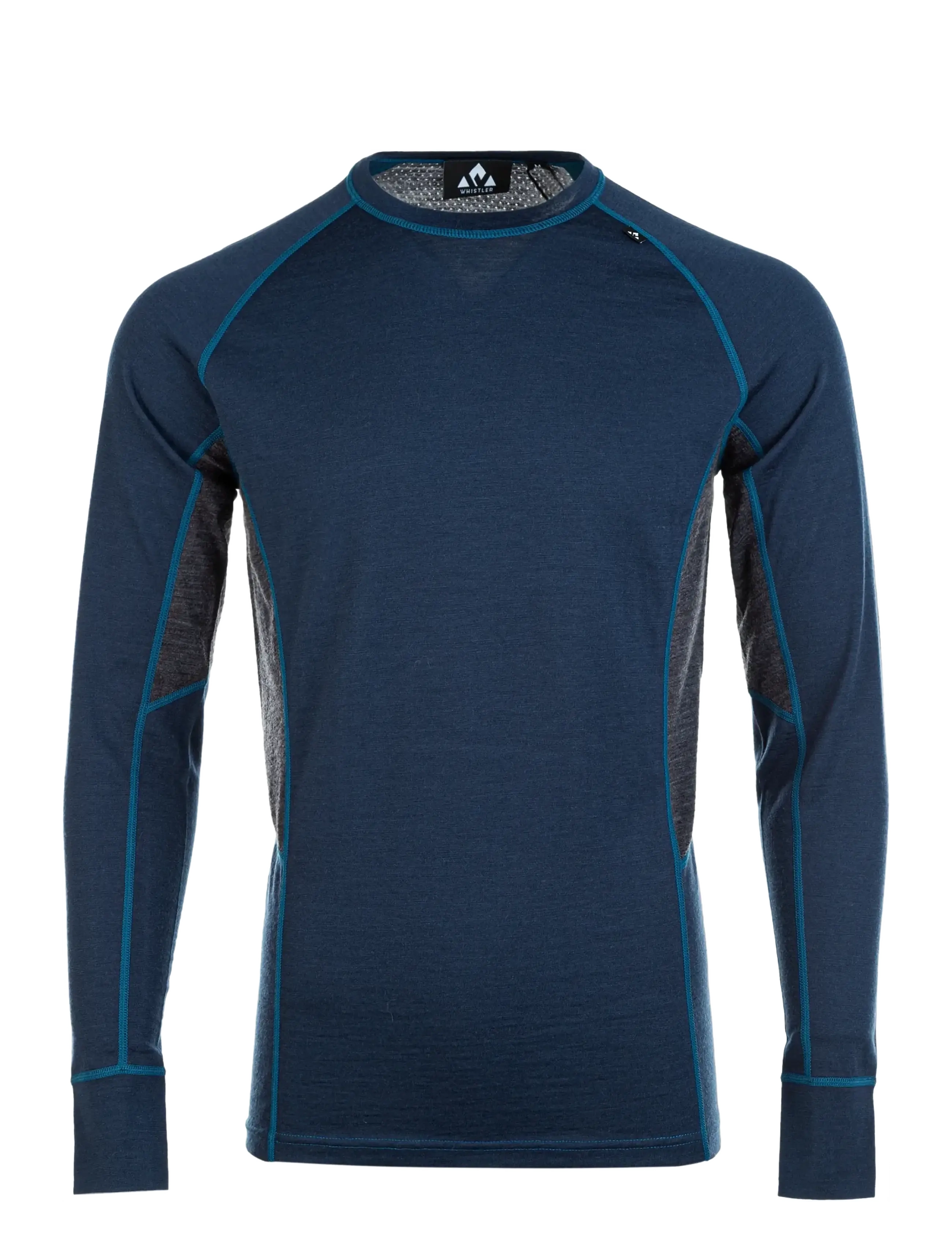 Whistler - Lapas M L-S Wool Mesh Baselayer Tee - navy blazer - 1
