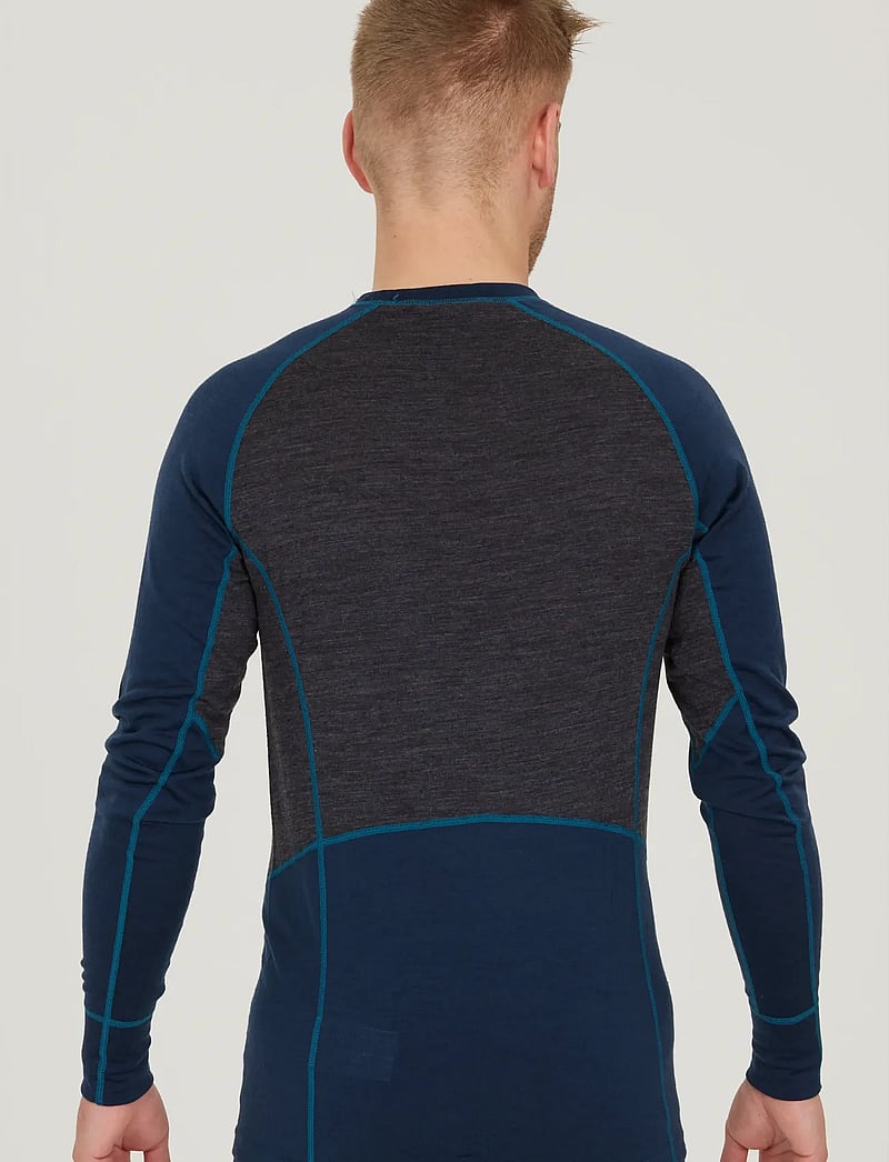 Whistler - Lapas M L-S Wool Mesh Baselayer Tee - funktionsunterwäsche - oberteile - navy blazer - 4