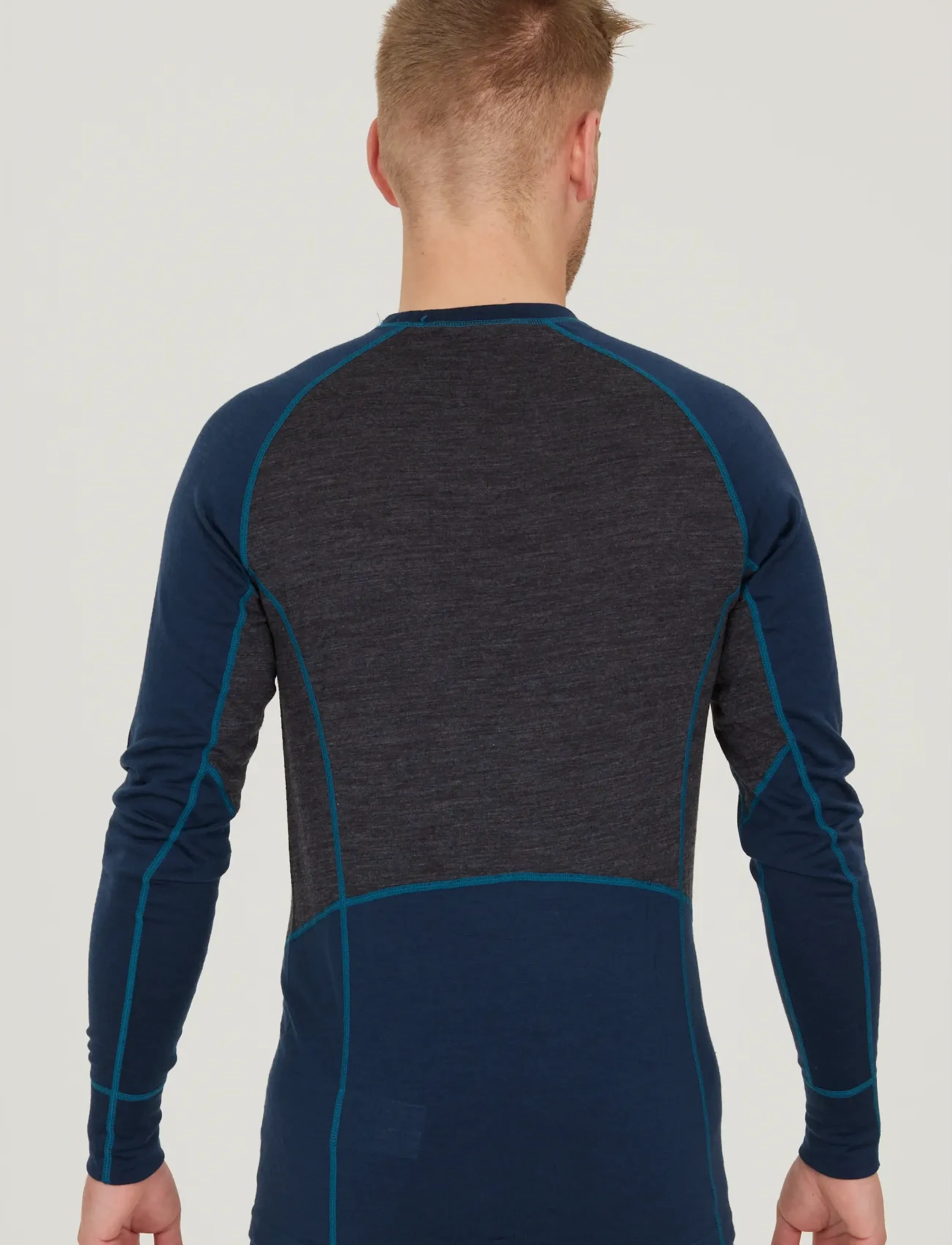 Whistler - Lapas M L-S Wool Mesh Baselayer Tee - navy blazer - 4