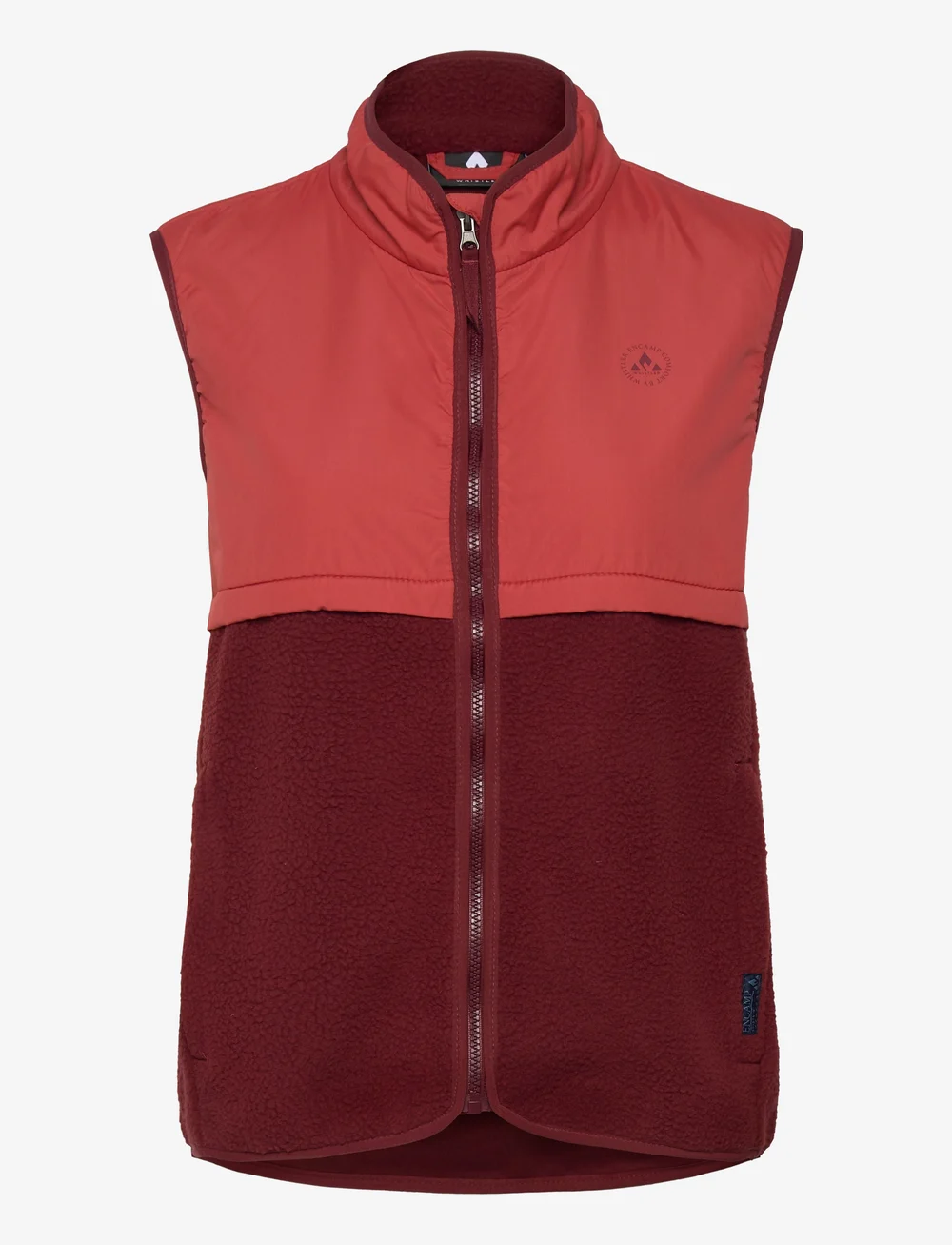 Whistler - Oak W Teddy Vest - overtøj - madder brown - 1