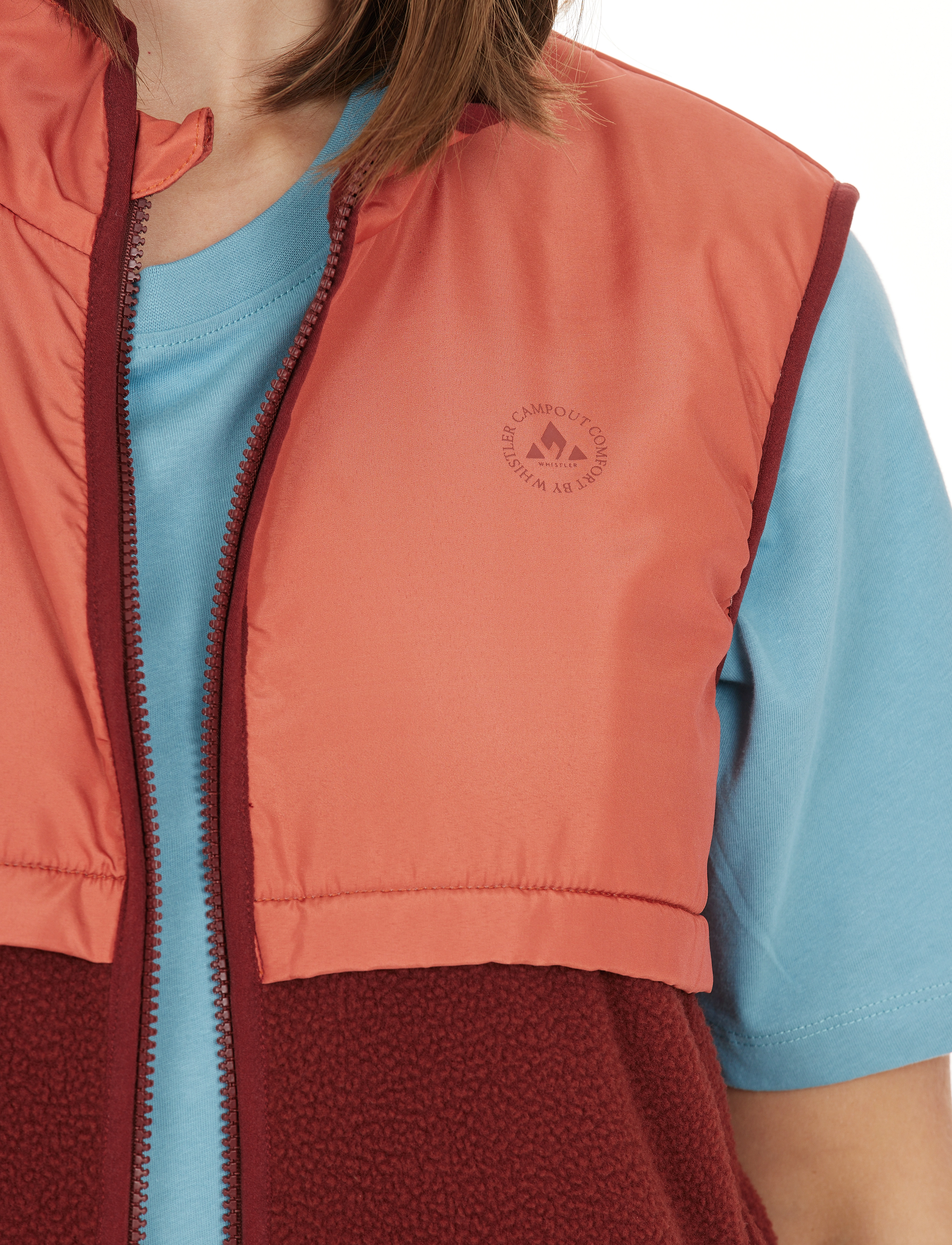 Whistler - Oak W Teddy Vest - madder brown - 5