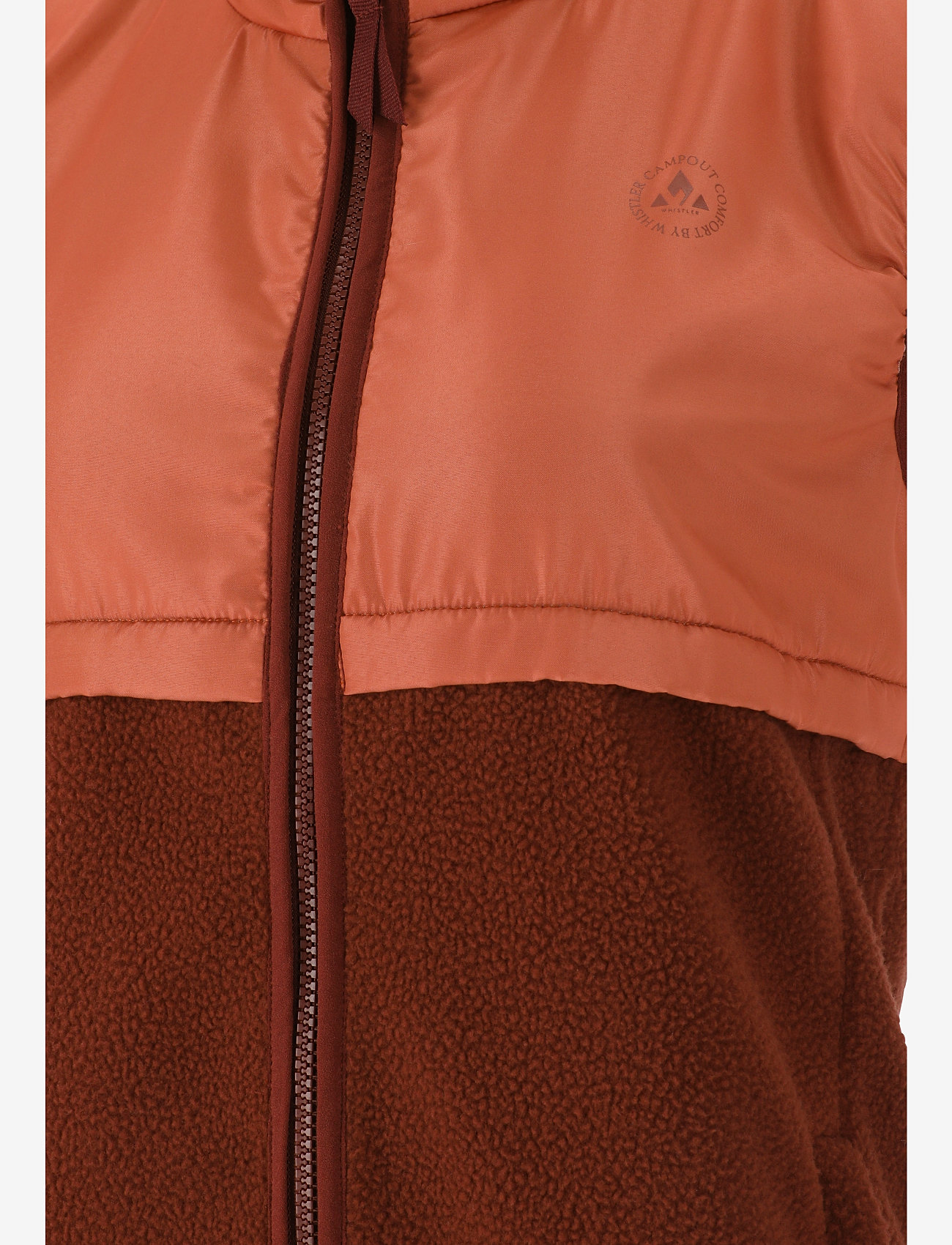 Whistler - Oak W Teddy Vest - ytterkläder - madder brown - 3