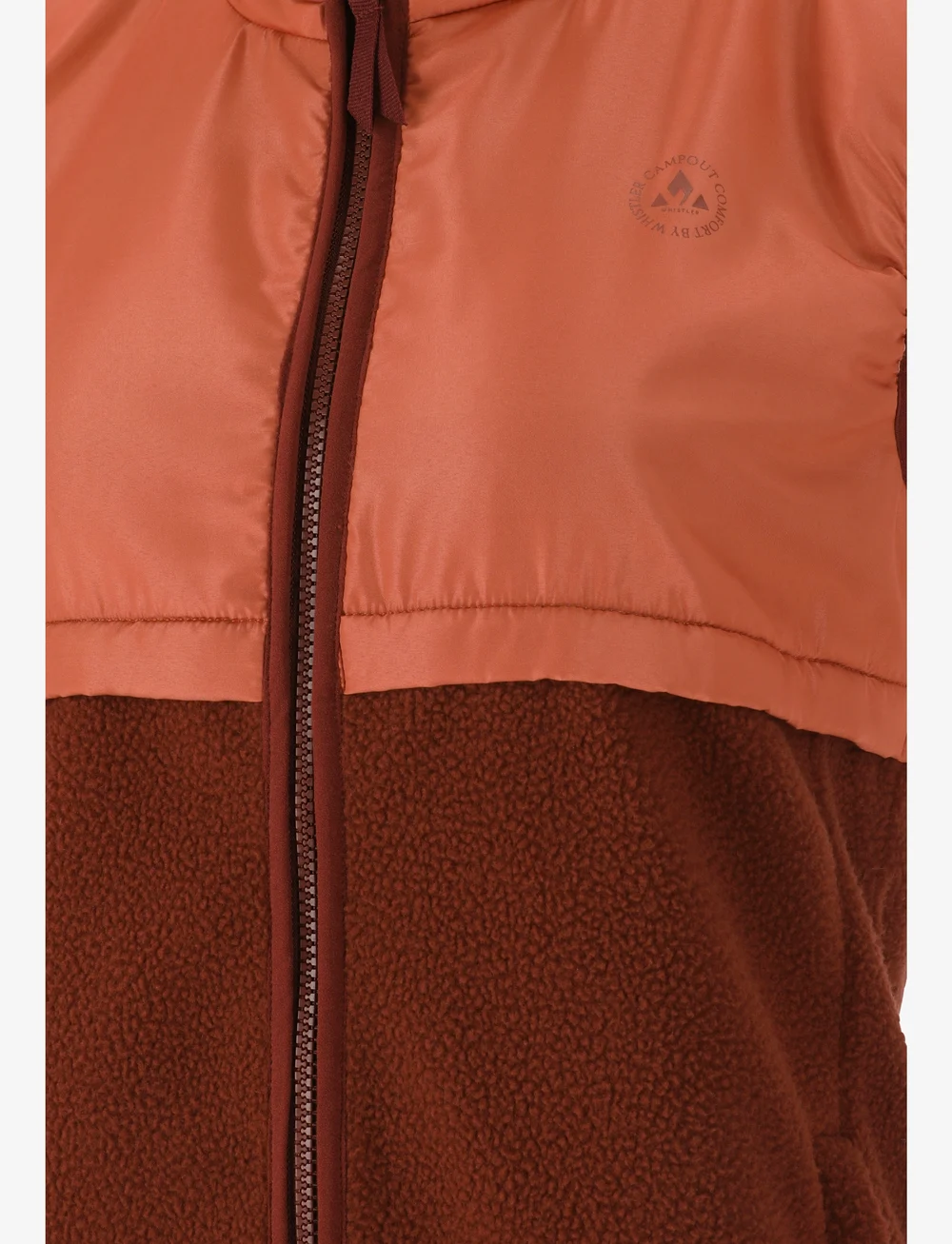 Whistler - Oak W Teddy Vest - overtøj - madder brown - 3