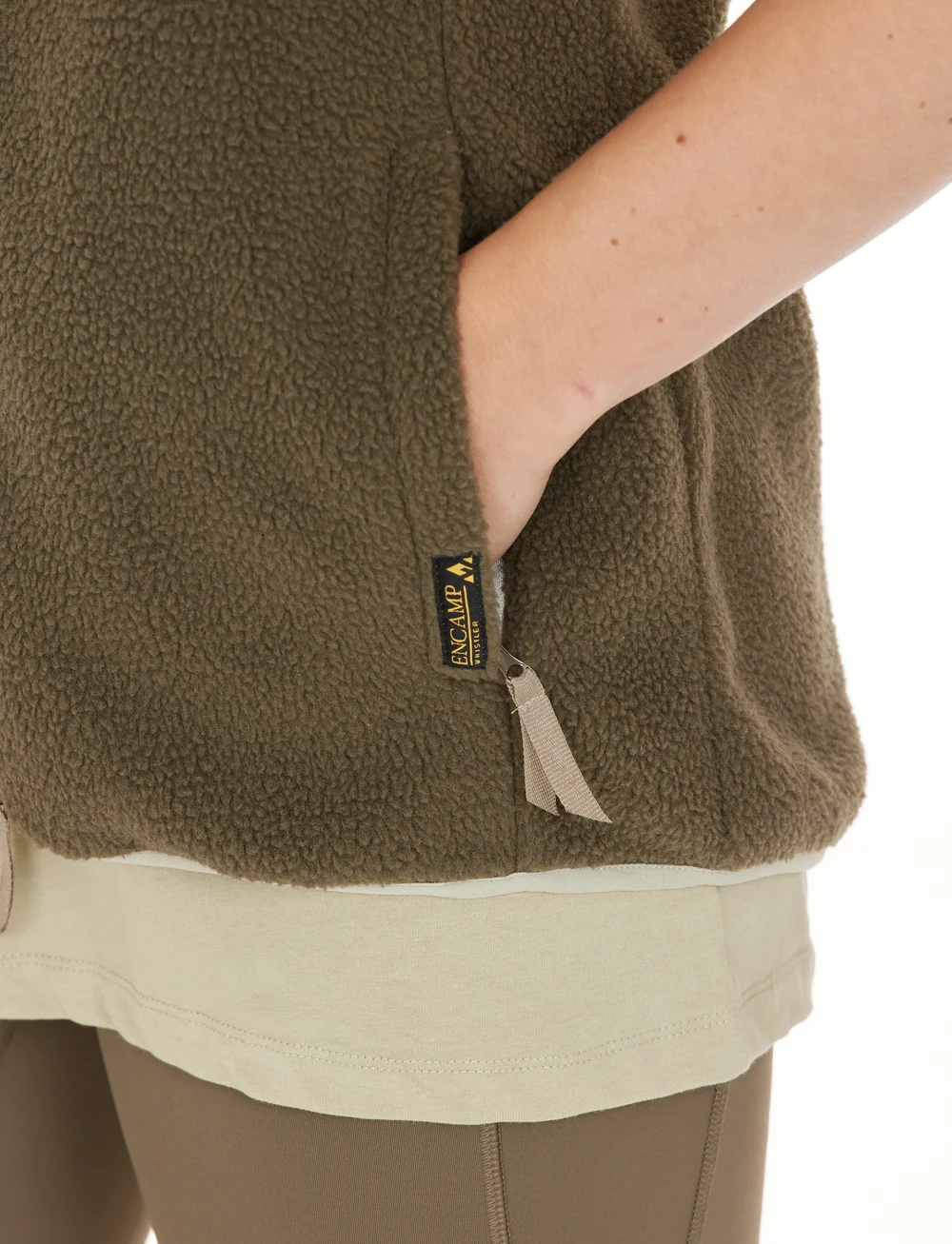 Whistler - Oak W Teddy Vest - outdoor - tarmac - 5