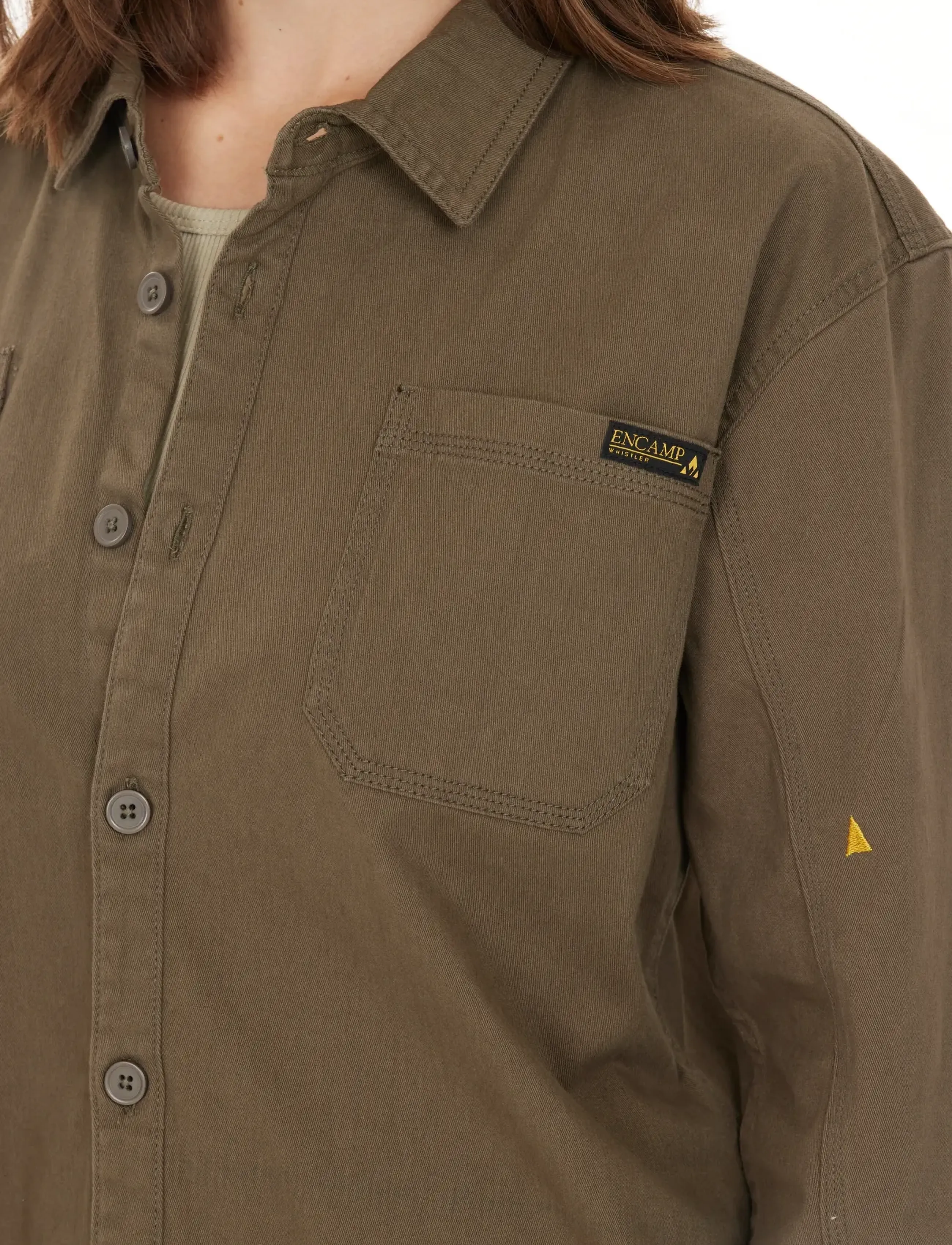 Whistler Fallon W Shirt, Kvinder, Overshirt, Brun, Str: 36