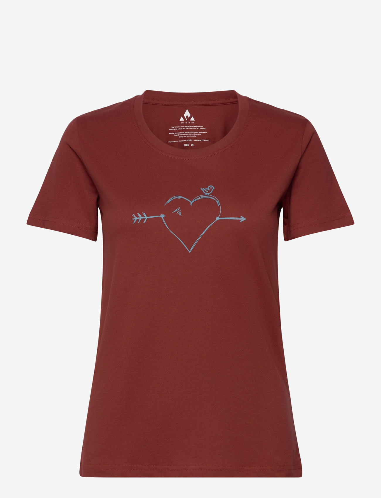 Whistler - Subby W S-S Tee - t-shirts - henna - 1