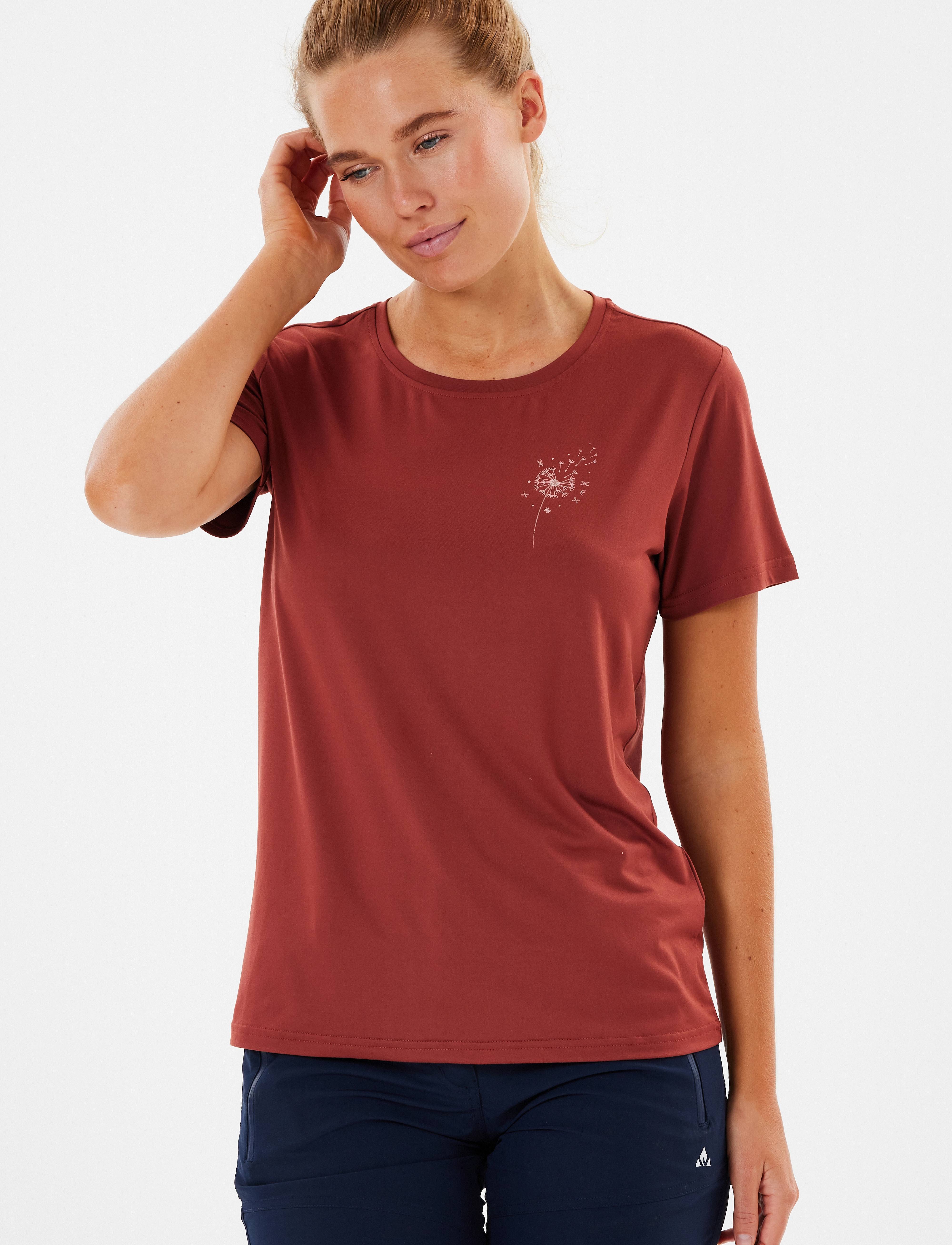Whistler Subby W S-S Tee - T-Shirts & Tops - HENNA / burgundy