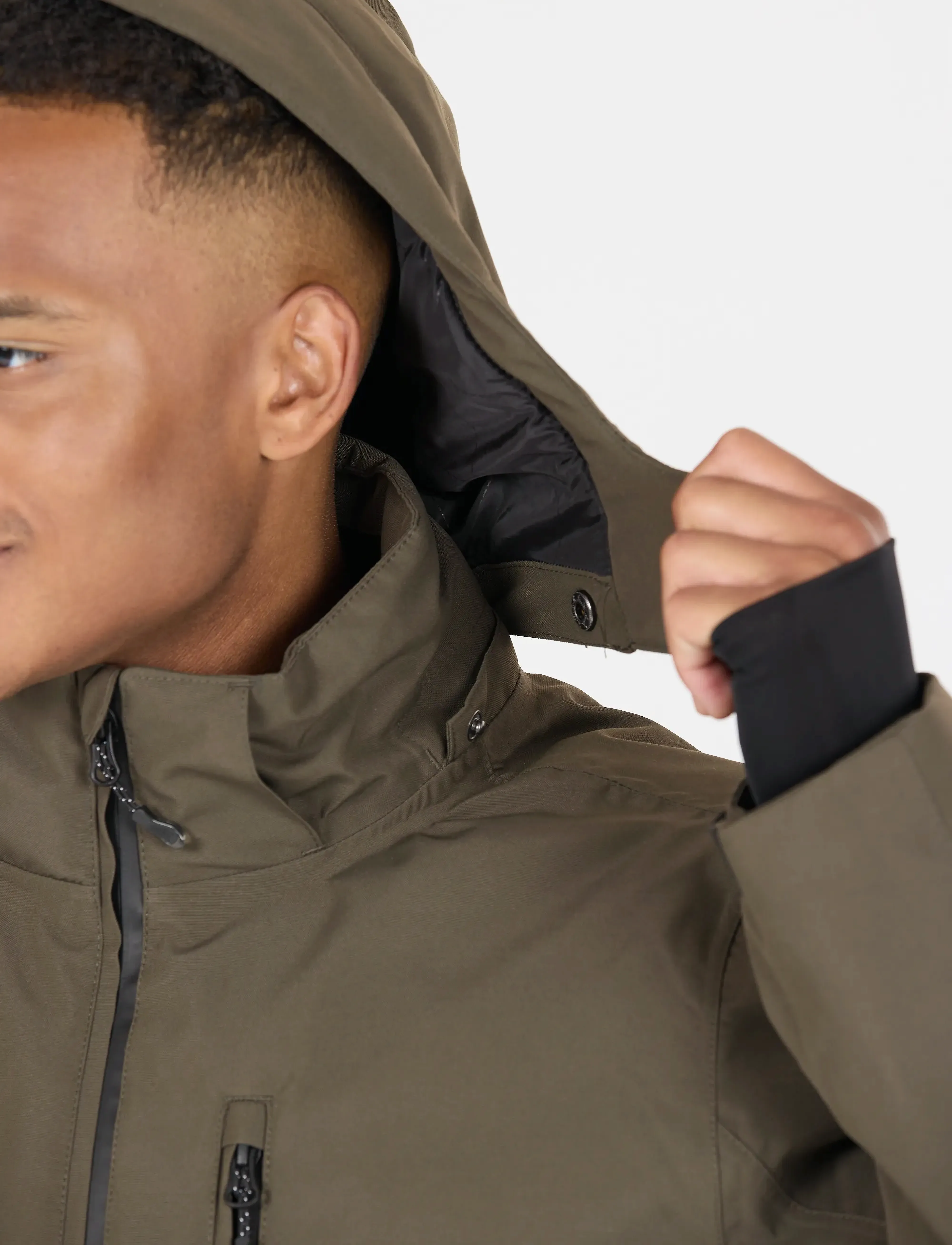Whistler Drizzle M Ski Jacket W-Pro 10000 - Streetstyle - BLACK INK / khaki/green