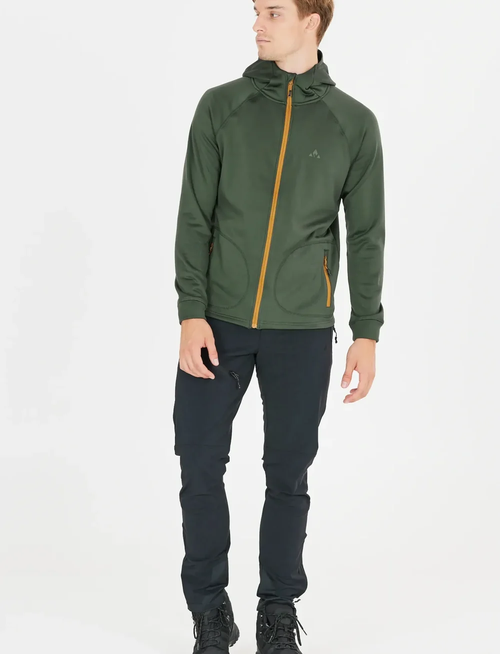 Whistler - Tracker M Powerstretch Hood Fleece - flīsa un siltās jakas - deep forest - 0