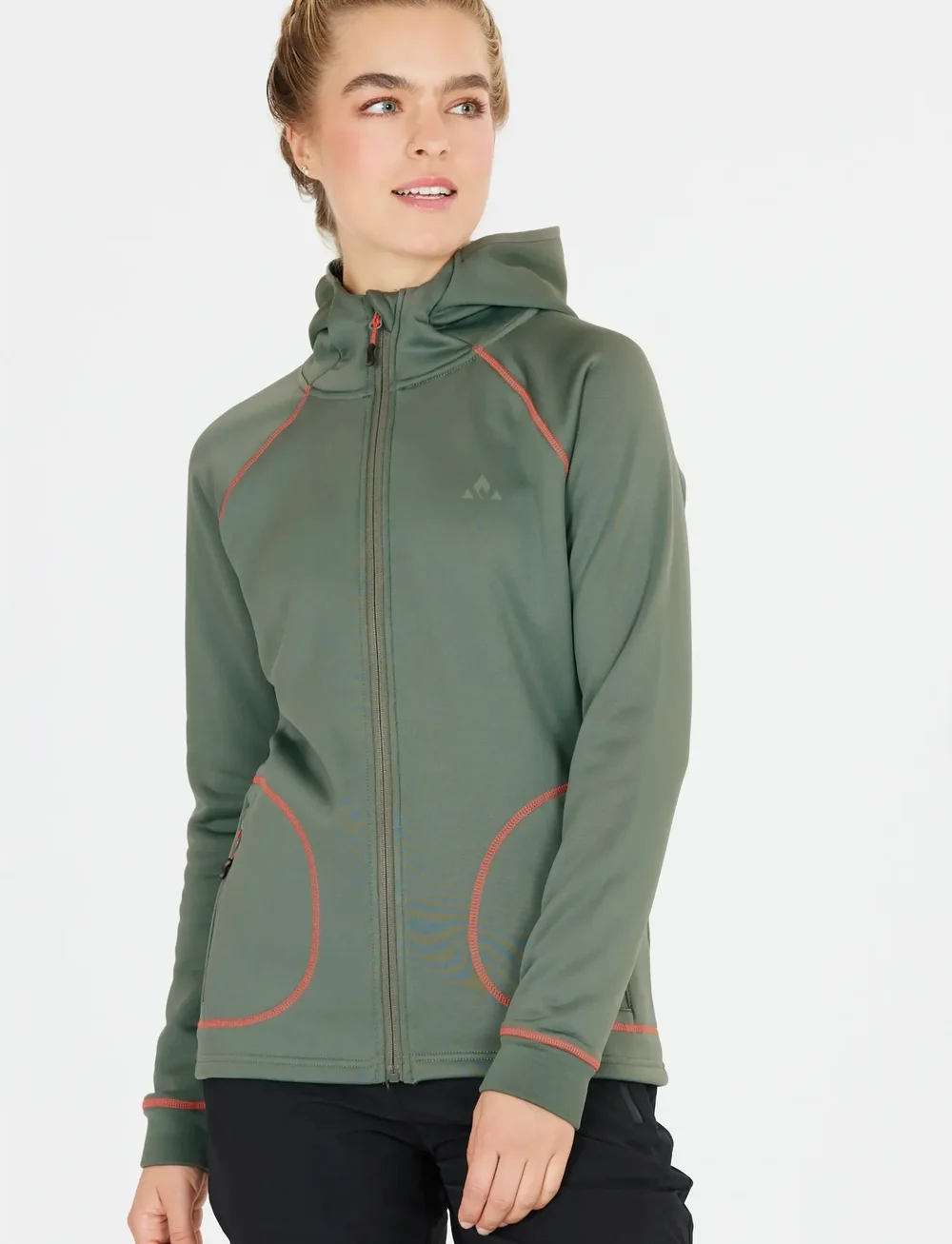 Whistler - Tracker W Powerstretch Hood Fleece - fleece & midlayer - laurel wreath - 0