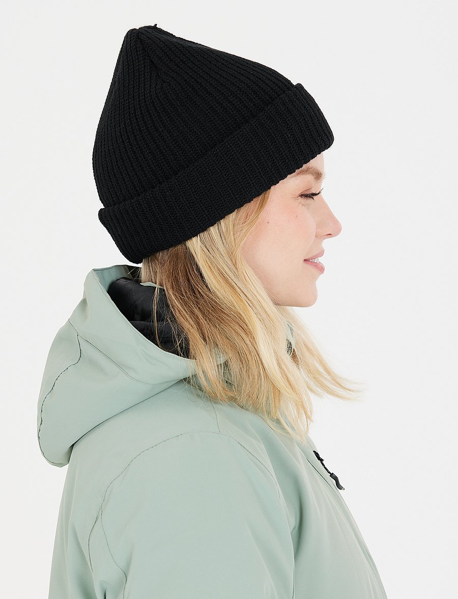 Whistler - Tofino Knitted Wool Hat - mössor - black - 0