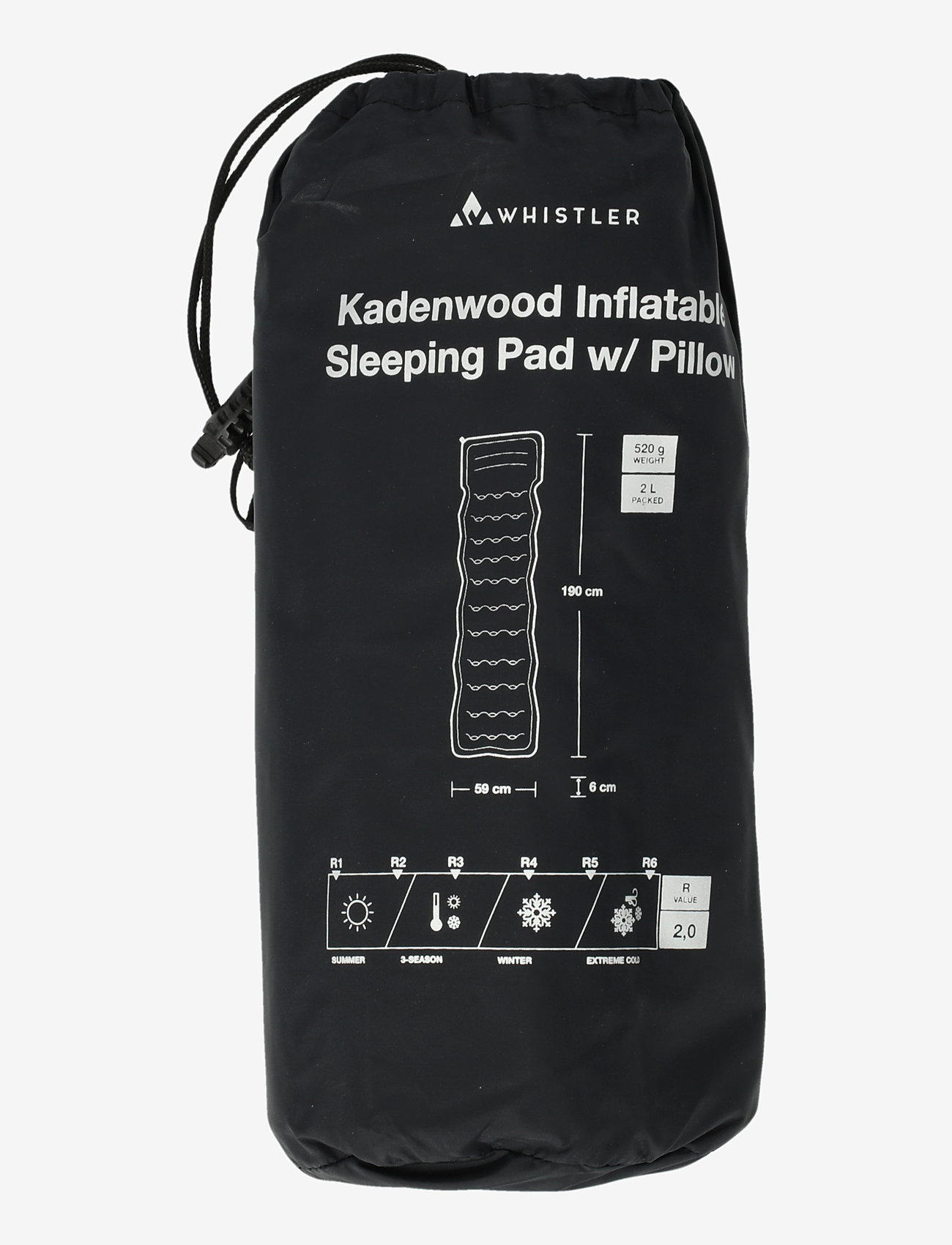 Whistler - Kadenwood Inflatable Sleeping Pad w - wanderausrüstung - black - 3
