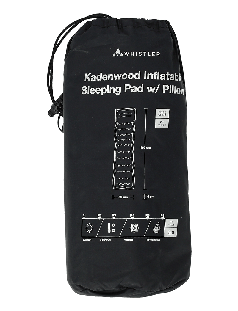 Whistler - Kadenwood Inflatable Sleeping Pad w - wanderausrüstung - black - 3
