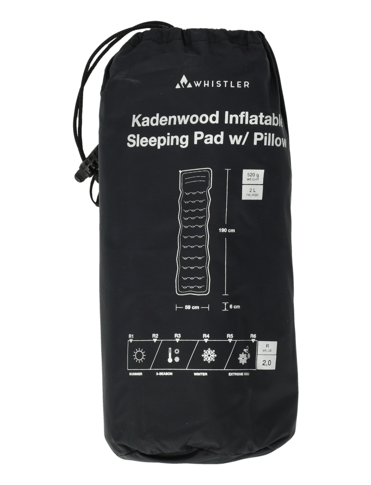 Whistler - Kadenwood Inflatable Sleeping Pad w - black - 3
