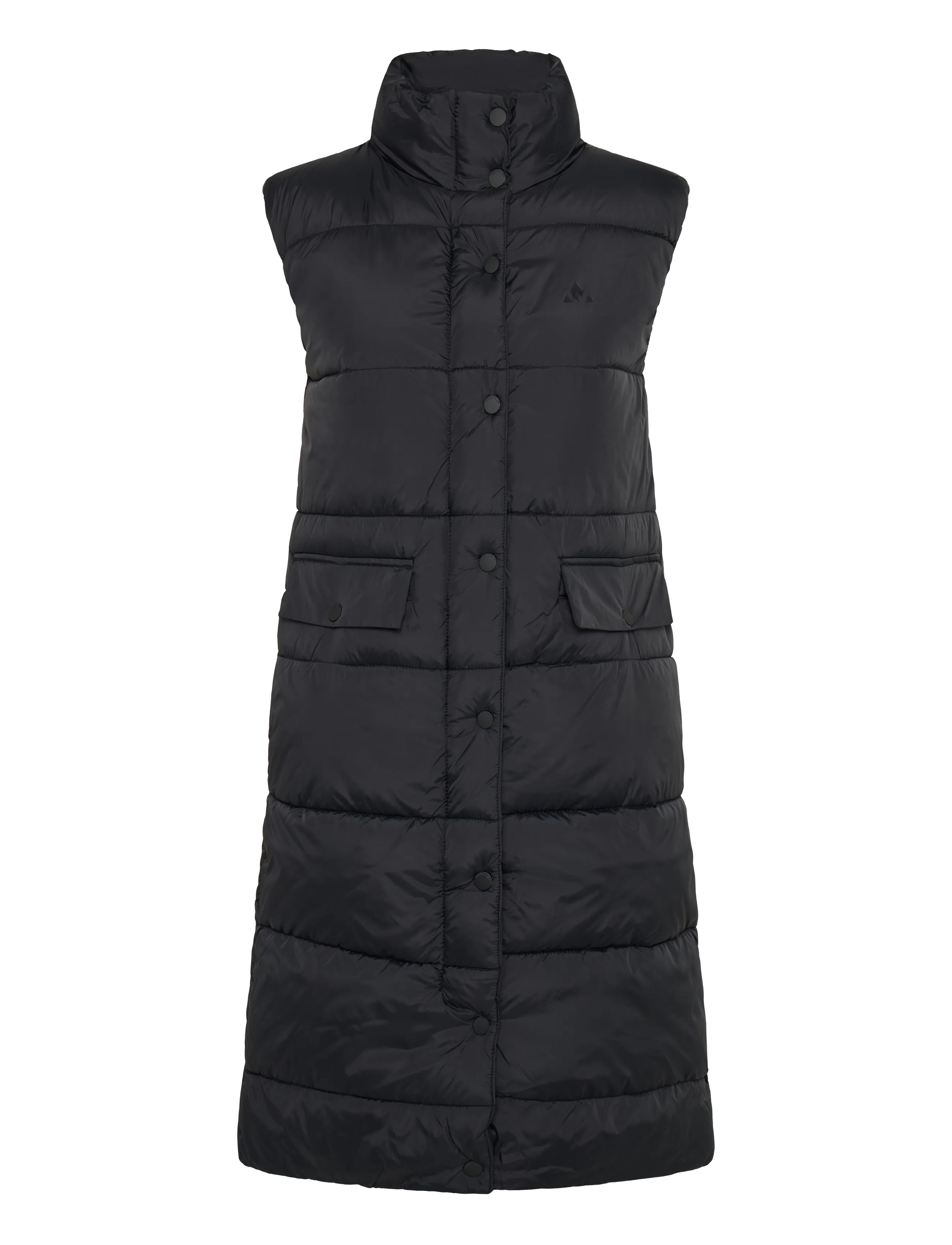 Whistler Amaretto W Long Puffer Vest - Vests - BLACK / black