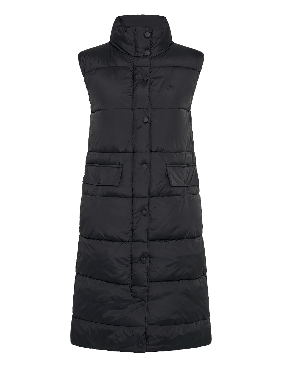 Whistler - Amaretto W Long Puffer Vest - outdoor - black - 0