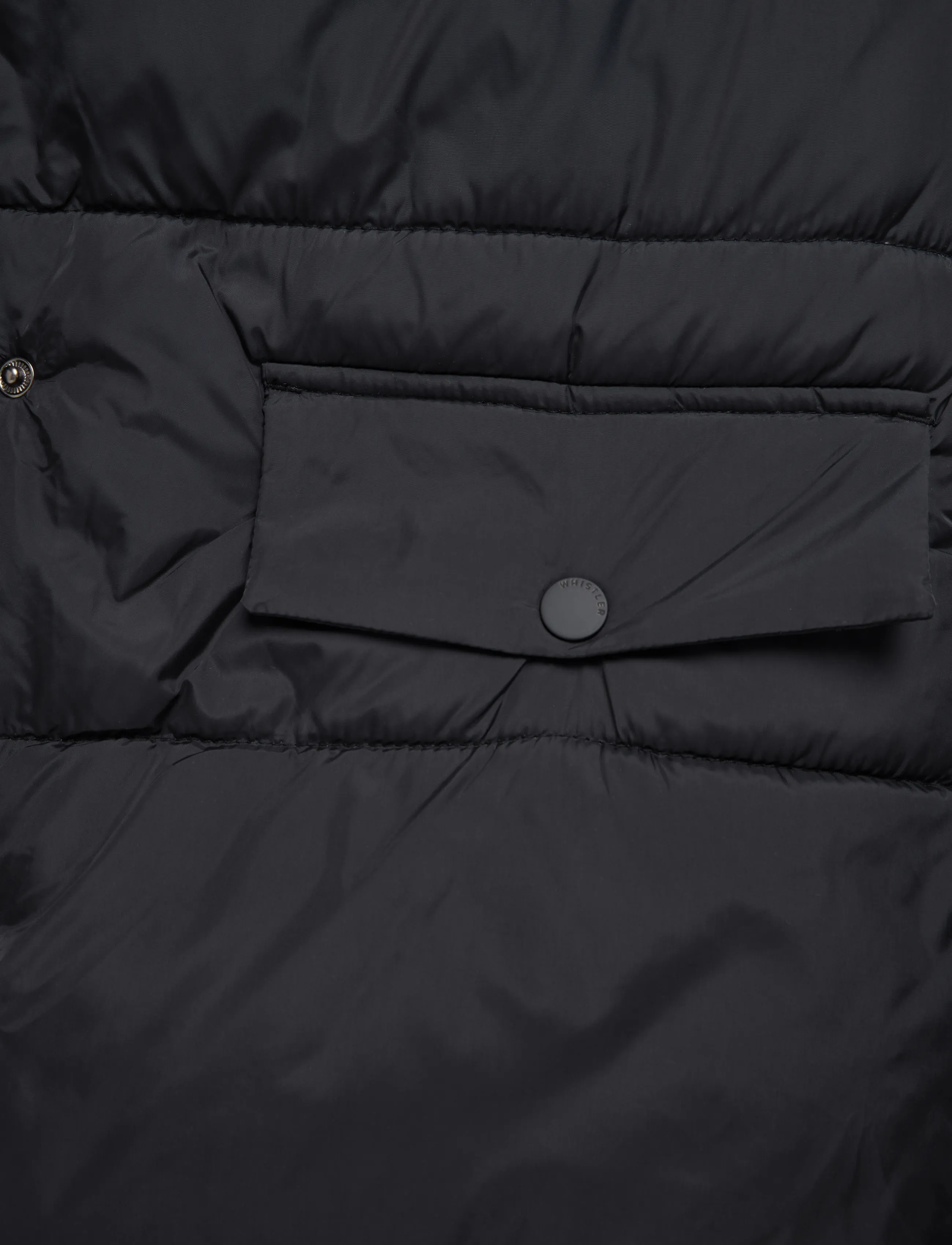 Whistler - Amaretto W Long Puffer Vest - outdoor - black - 3