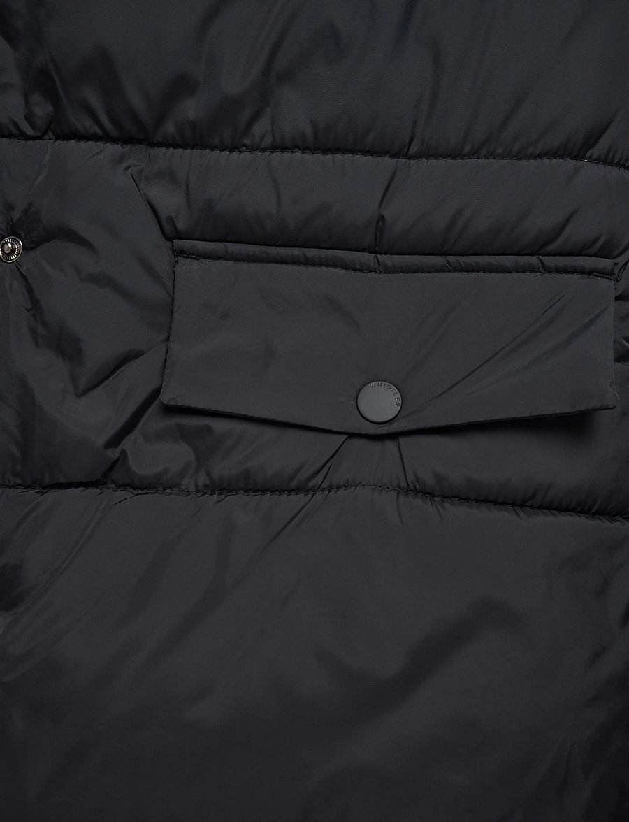 Whistler - Amaretto W Long Puffer Vest - outdoor - black - 3
