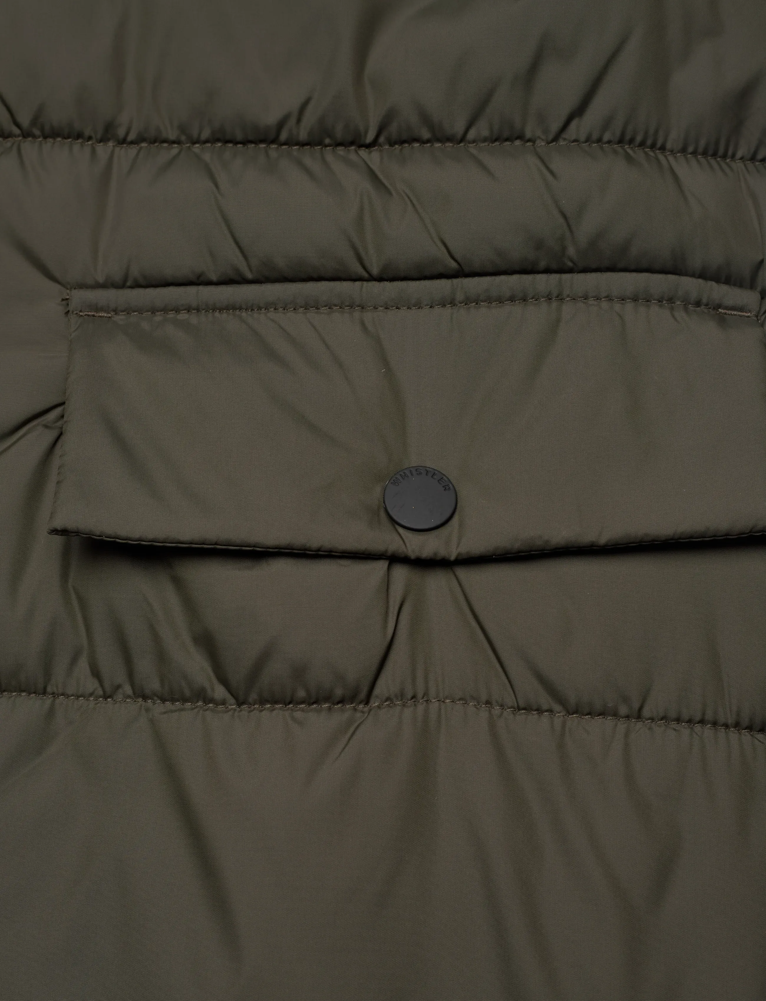 Whistler - Amaretto W Long Puffer Vest - overtøj - black ink - 3