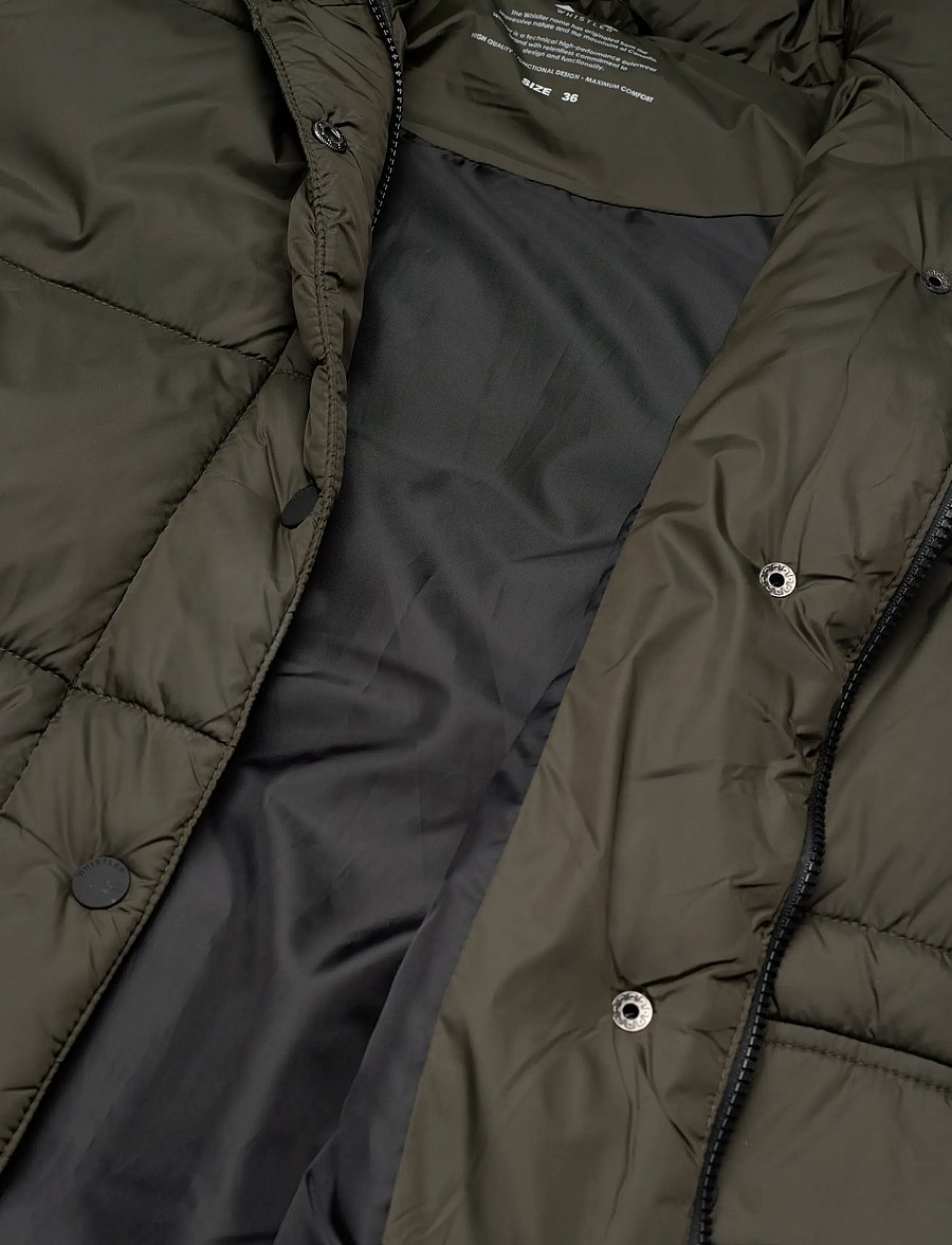 Whistler - Amaretto W Long Puffer Vest - overtøj - black ink - 4