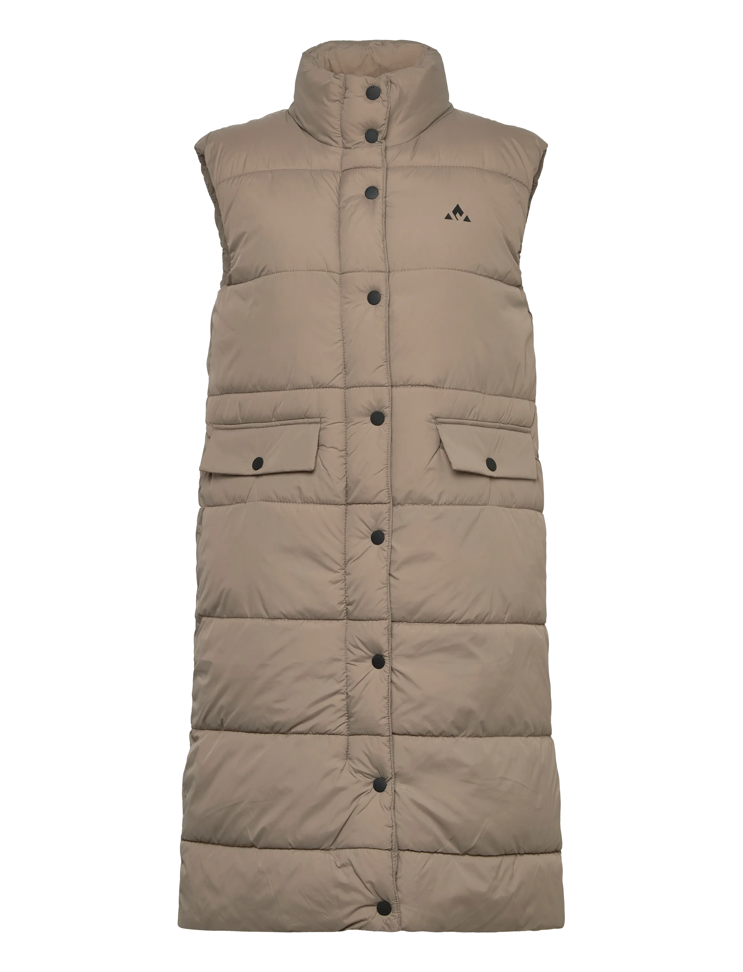 Whistler Amaretto W Long Puffer Vest - Whistler - FALLEN ROCK / beige