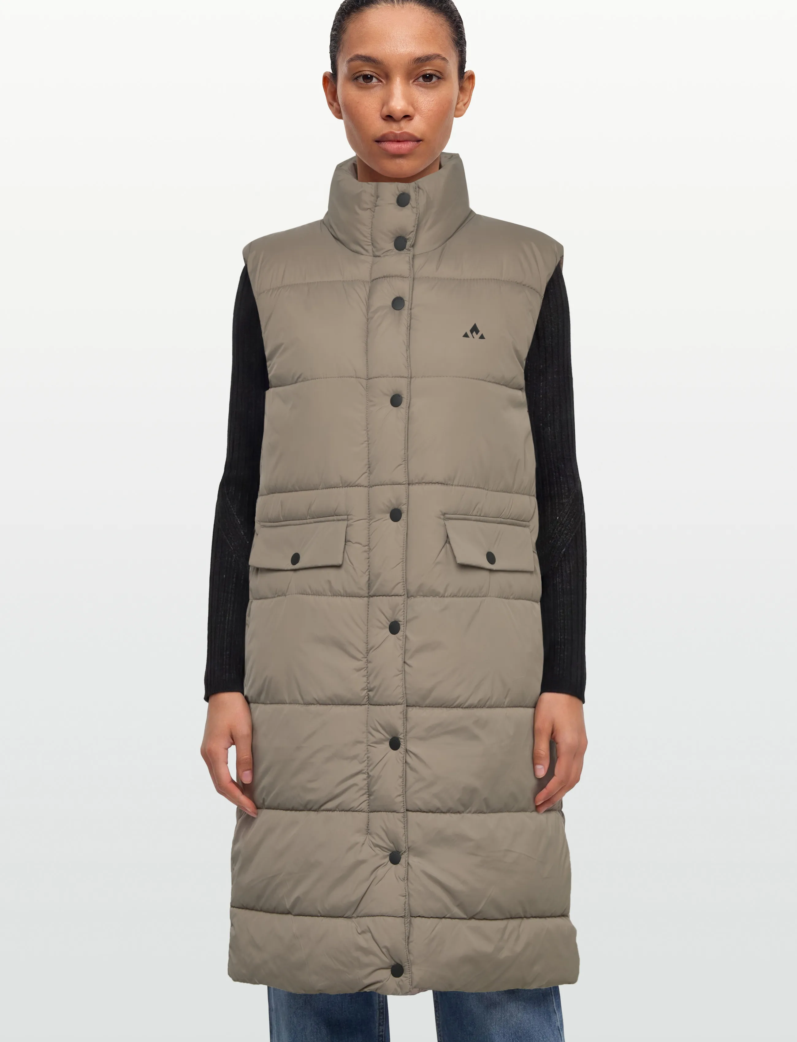 Whistler - Amaretto W Long Puffer Vest - outdoor - fallen rock - 3
