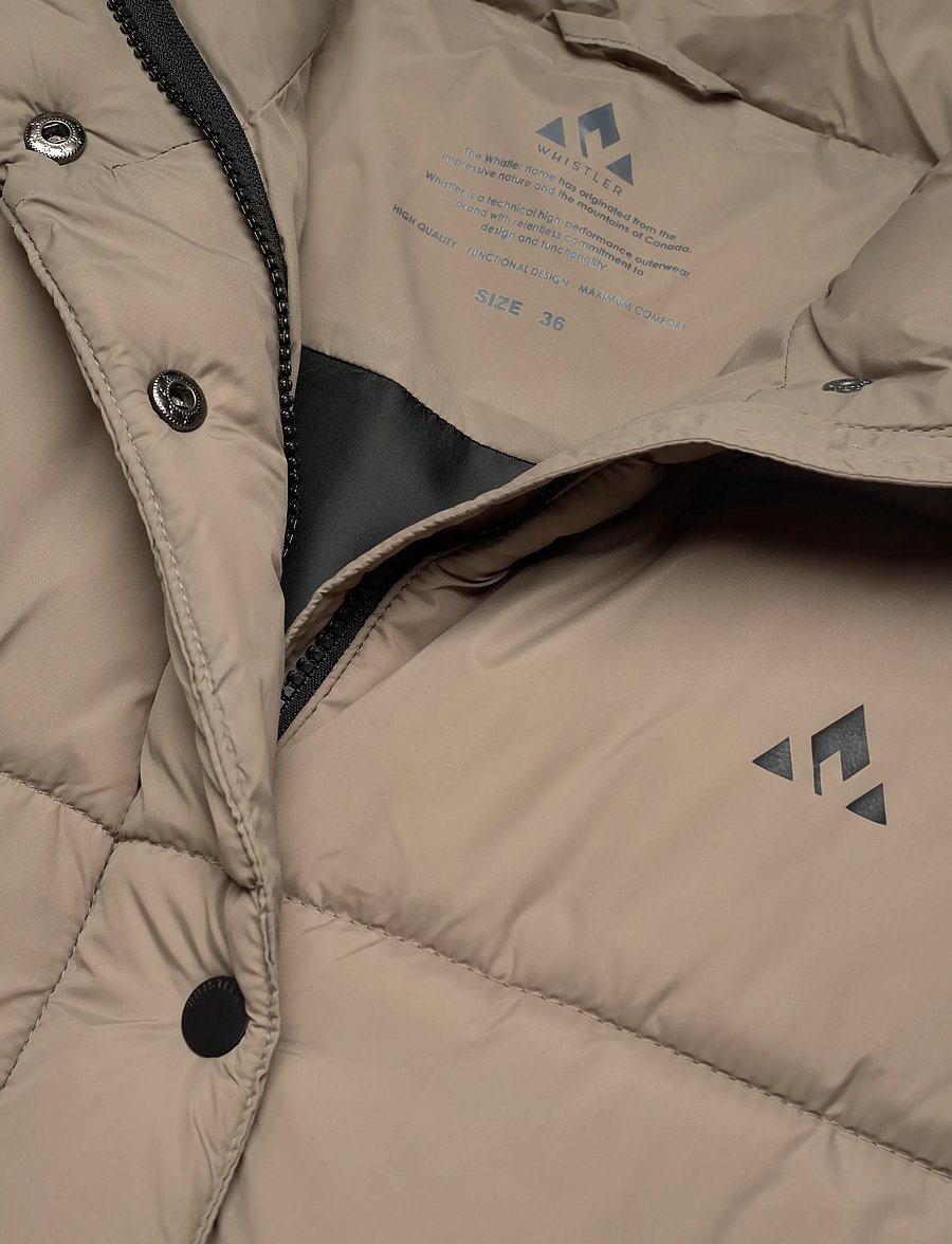 Whistler - Amaretto W Long Puffer Vest - overtøj - fallen rock - 2