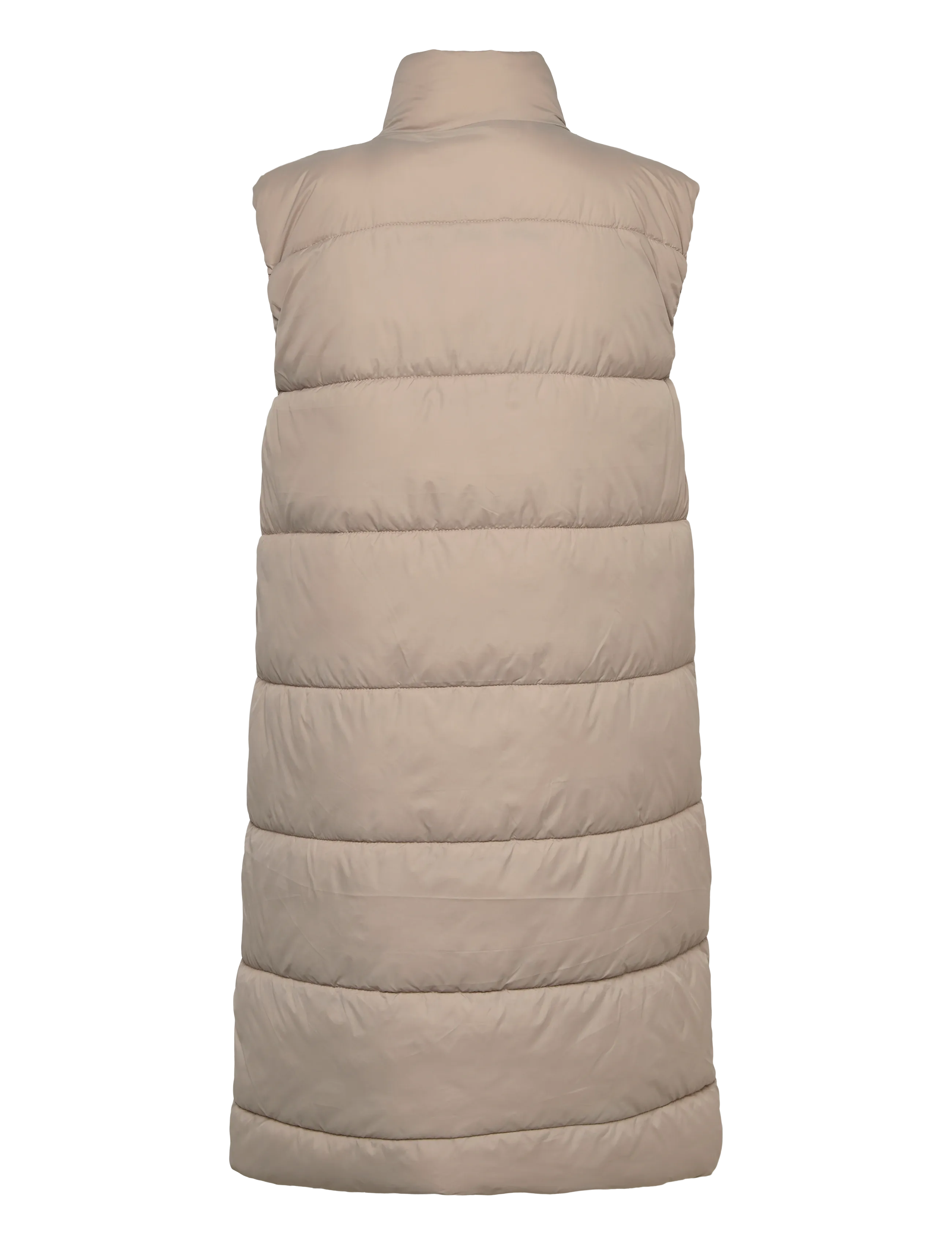 Whistler - Amaretto W Long Puffer Vest - overtøj - simply taupe - 1