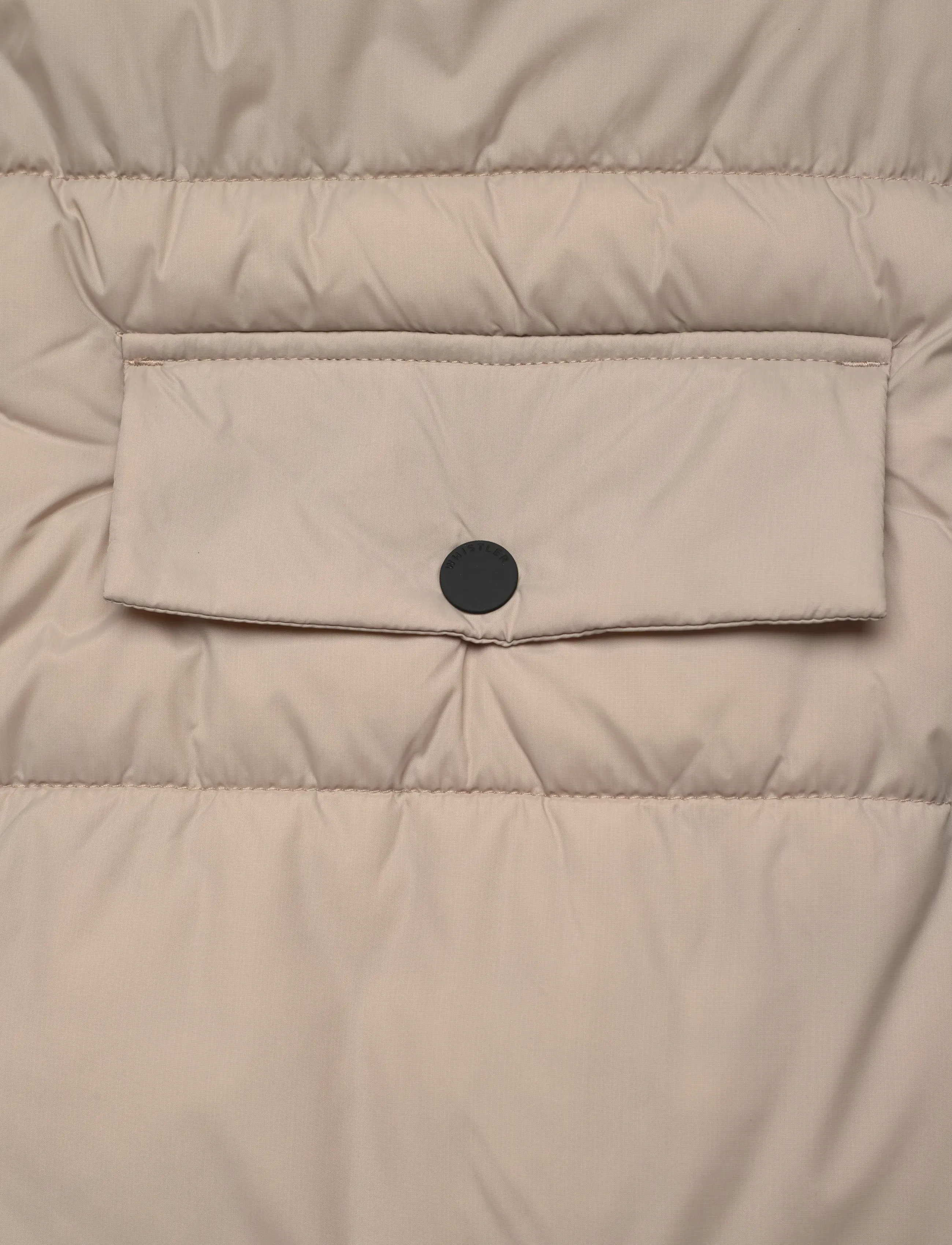 Whistler - Amaretto W Long Puffer Vest - overtøj - simply taupe - 3