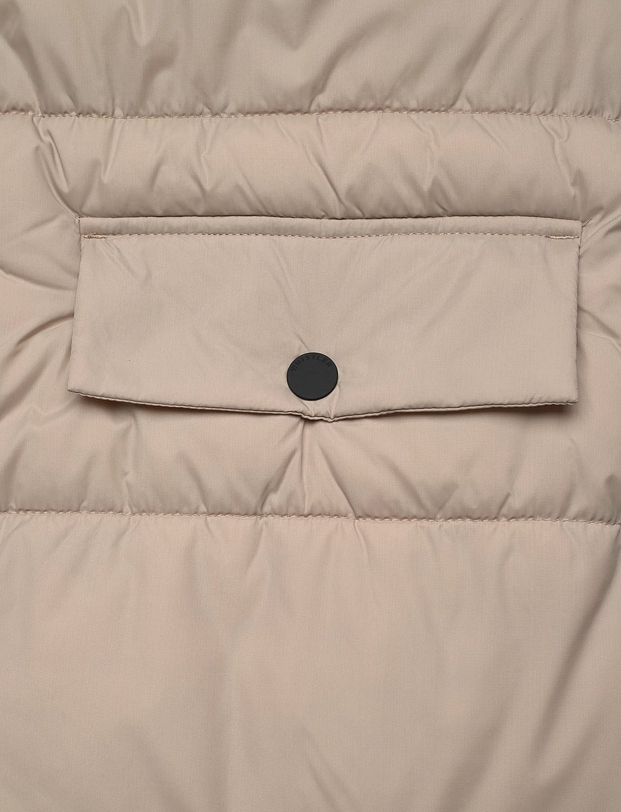 Whistler - Amaretto W Long Puffer Vest - overtøj - simply taupe - 3